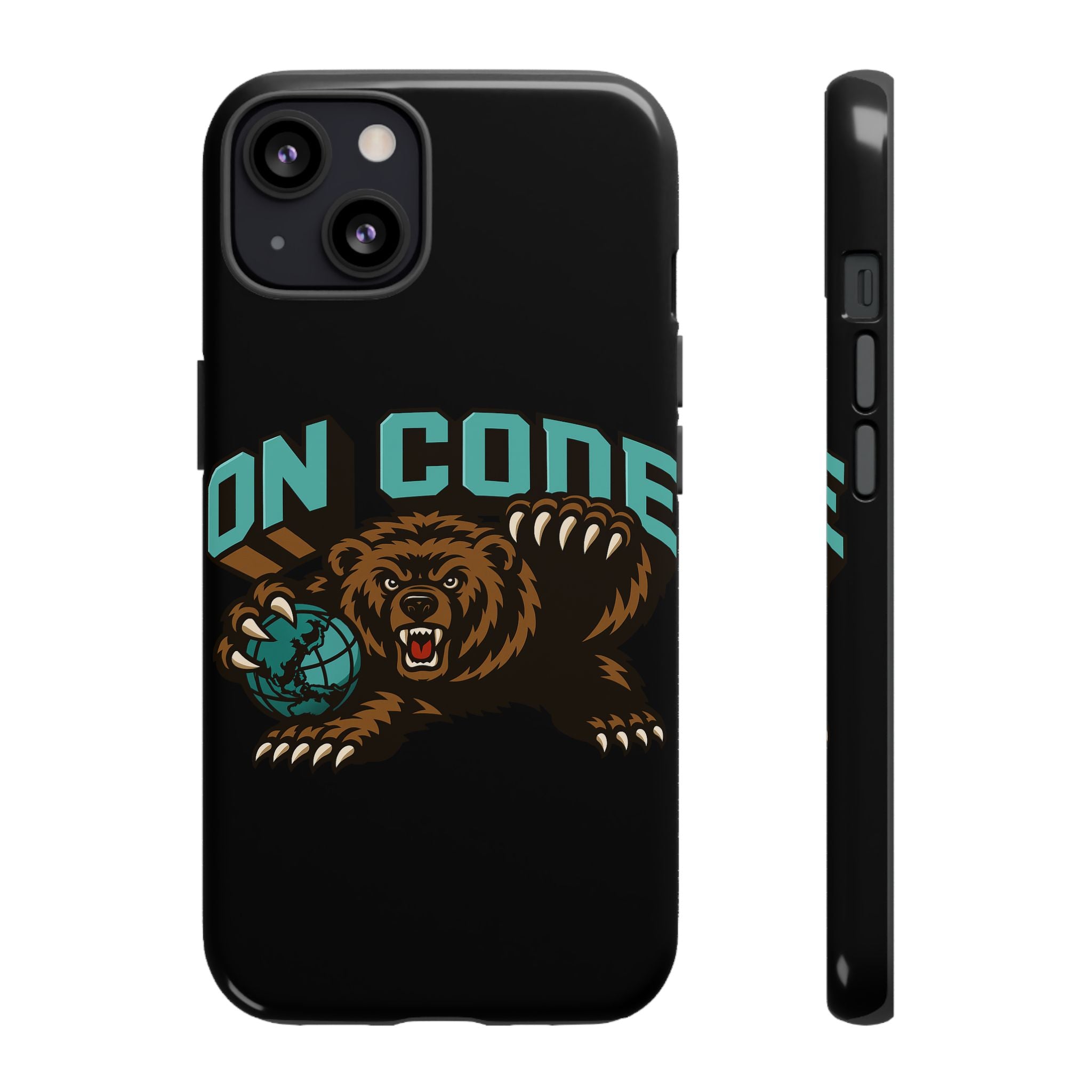 Bear Basketball Tough Phone Case — 'On Core' Protective iPhone Cover