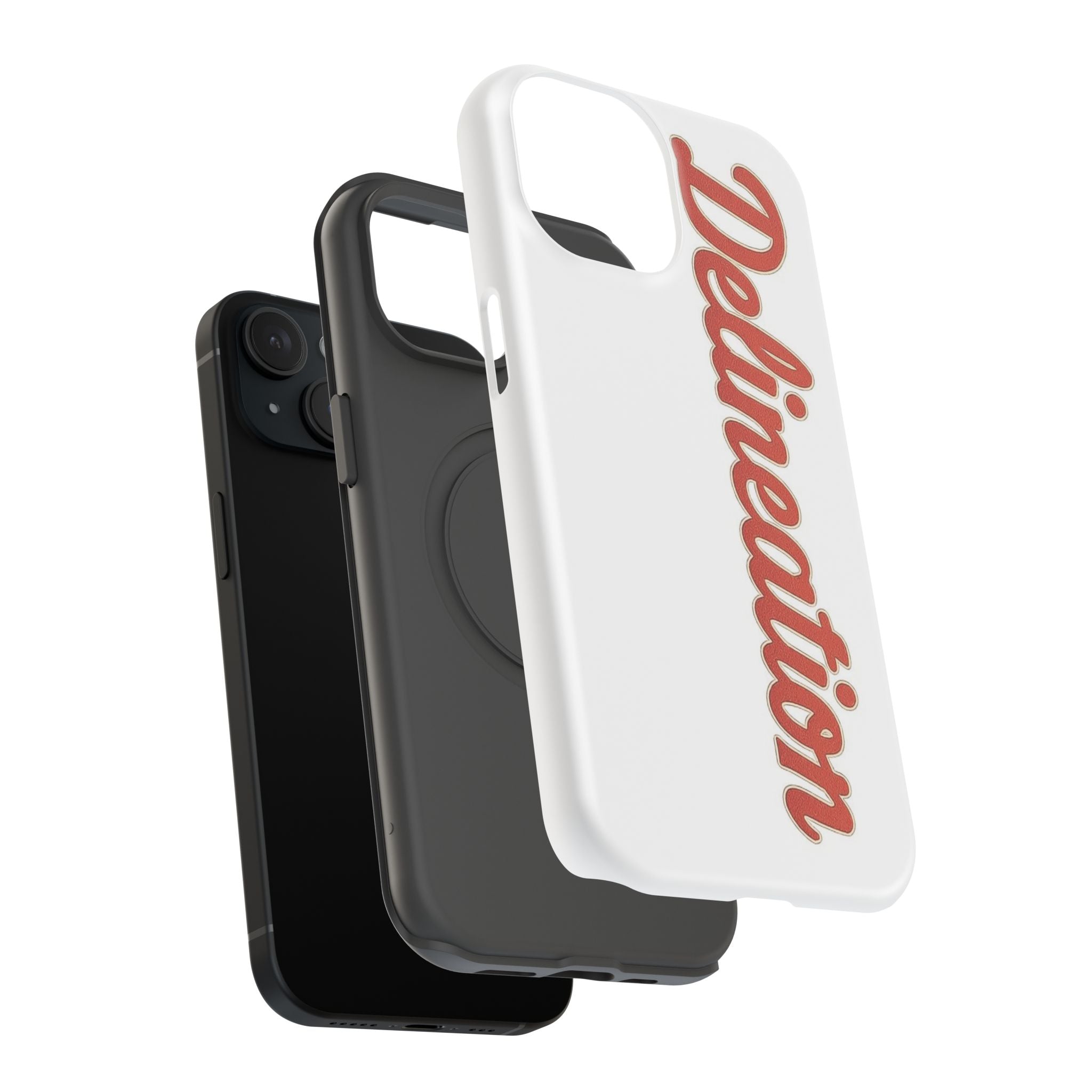 Delineation Script Phone Case — Impact‑Resistant Protective Cover