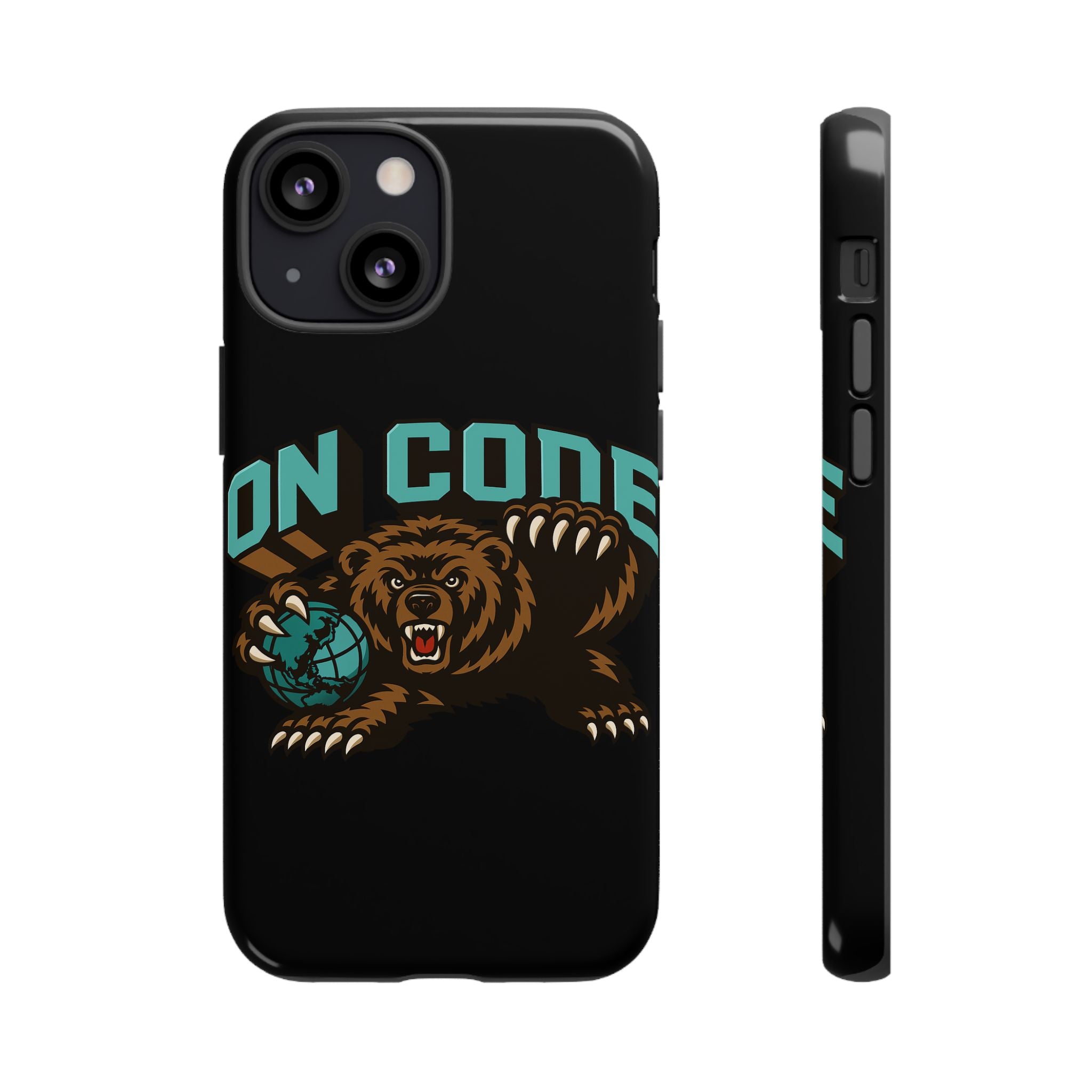 Bear Basketball Tough Phone Case — 'On Core' Protective iPhone Cover