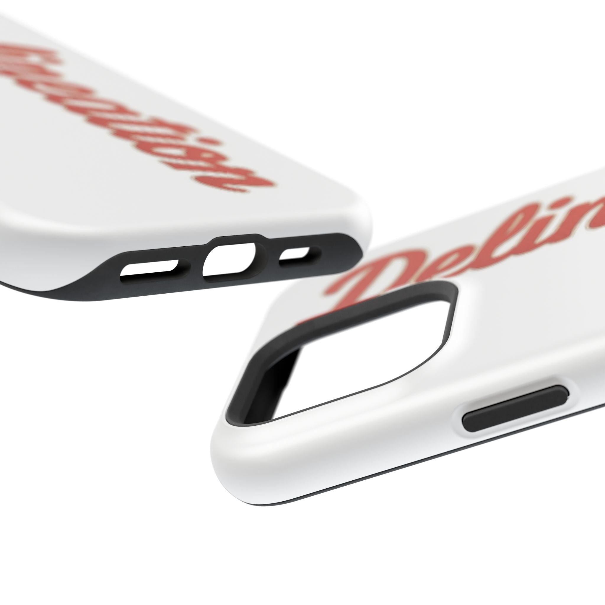 Delineation Script Phone Case — Impact‑Resistant Protective Cover