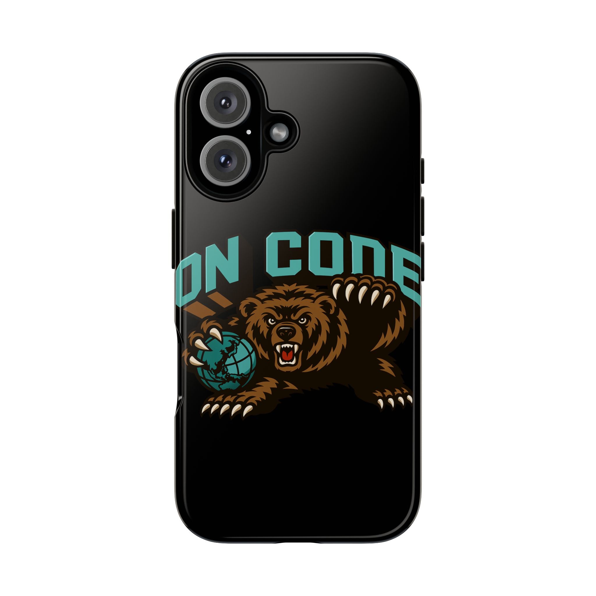 Bear Basketball Tough Phone Case — 'On Core' Protective iPhone Cover
