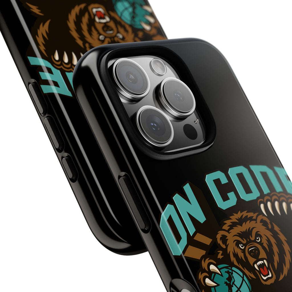 Bear Basketball Tough Phone Case — 'On Core' Protective iPhone Cover