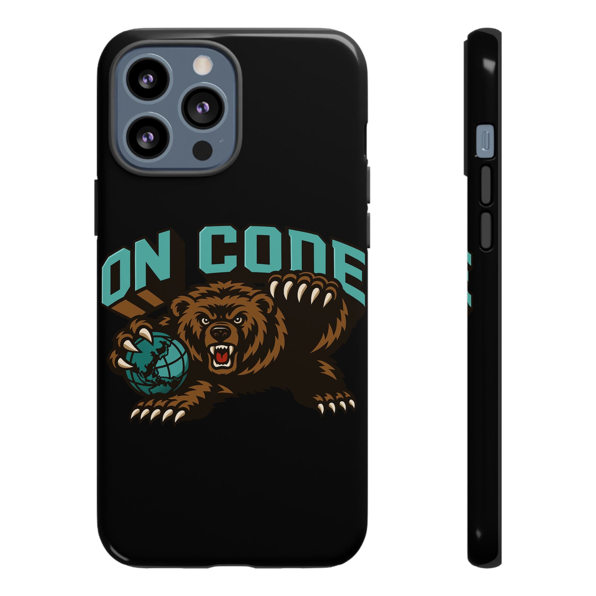 Bear Basketball Tough Phone Case — 'On Core' Protective iPhone Cover