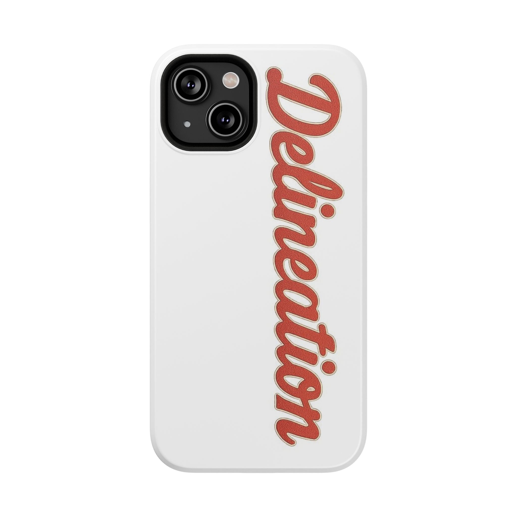 Delineation Script Phone Case — Impact‑Resistant Protective Cover
