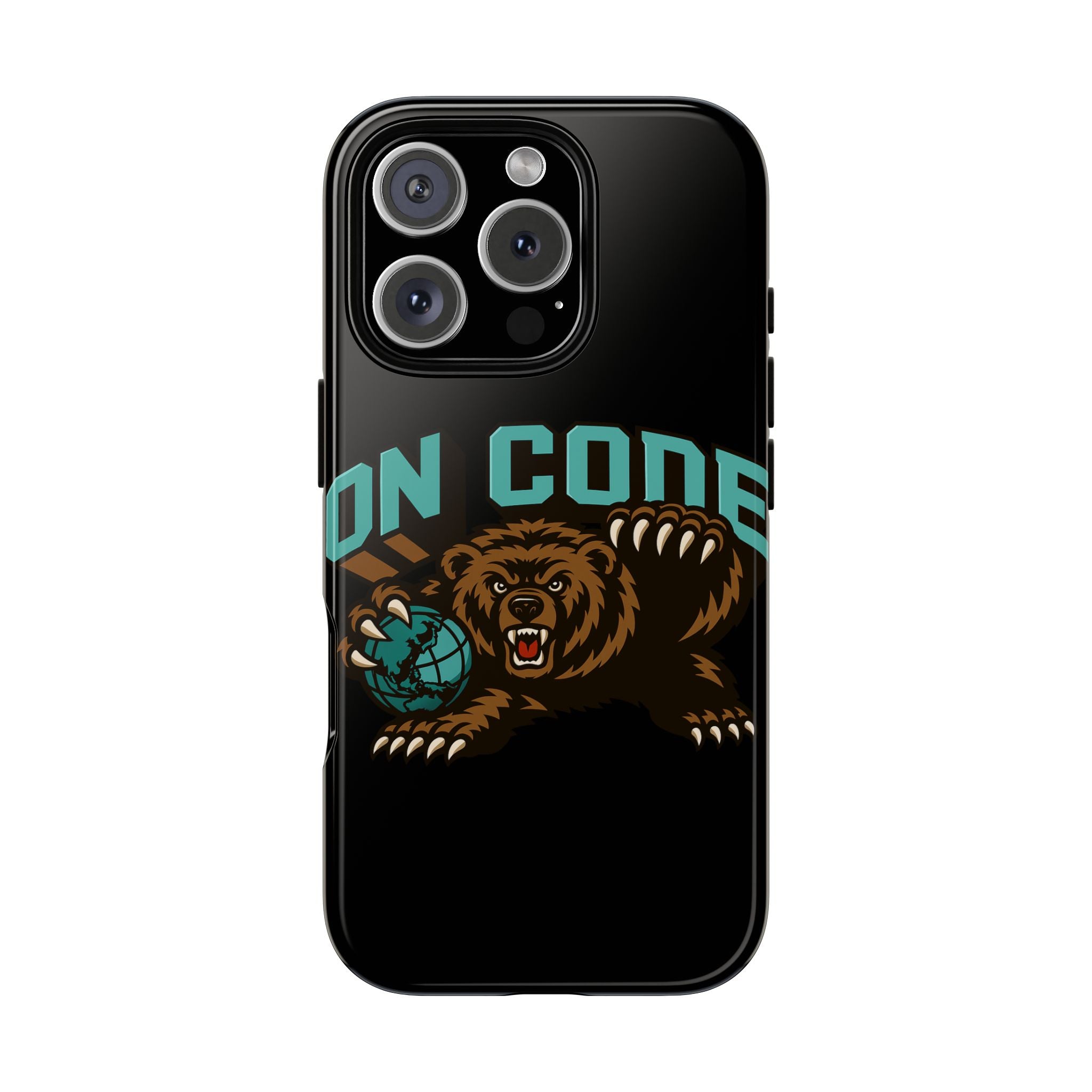 Bear Basketball Tough Phone Case — 'On Core' Protective iPhone Cover