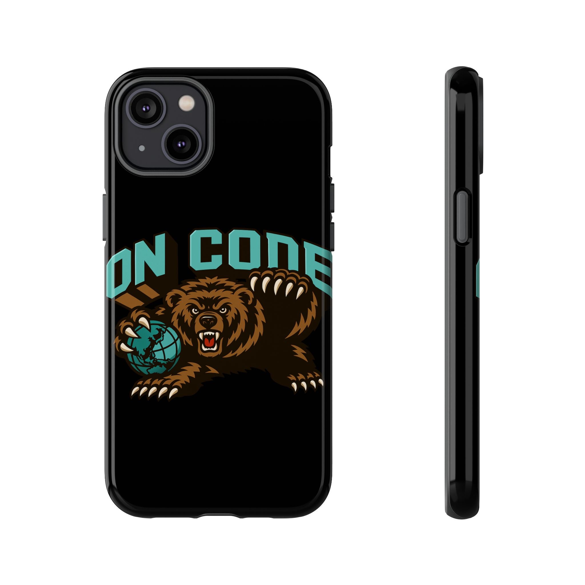 Bear Basketball Tough Phone Case — 'On Core' Protective iPhone Cover