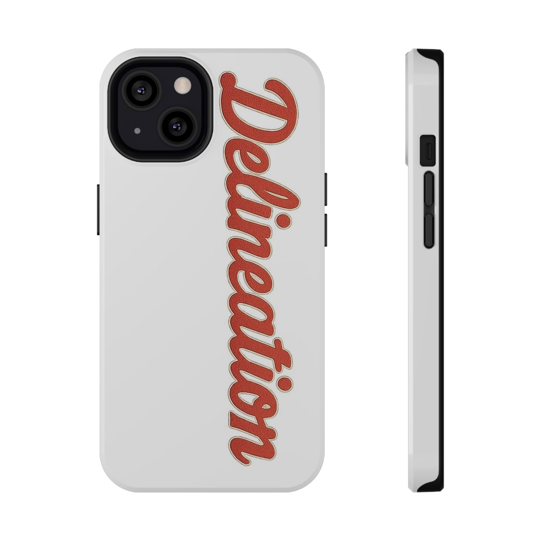 Delineation Script Phone Case — Impact‑Resistant Protective Cover