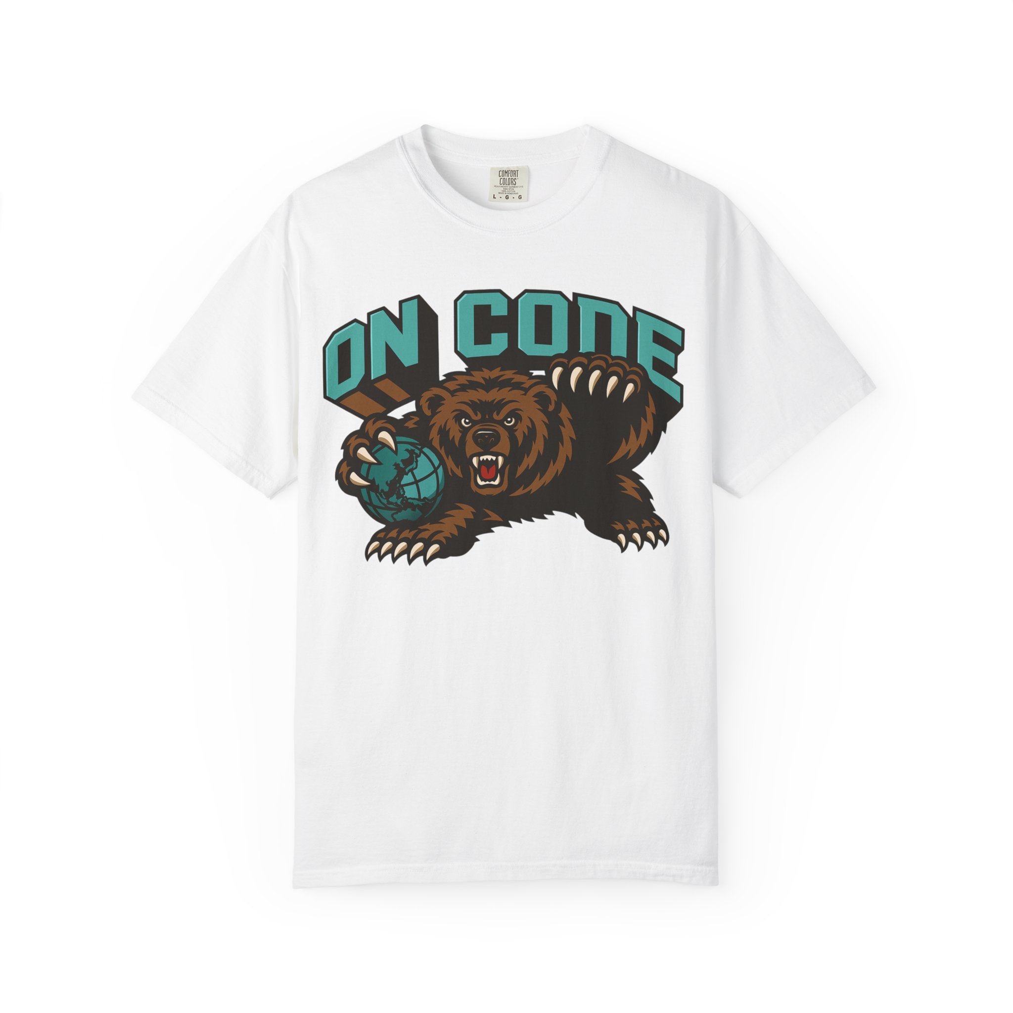 On Code Copper Grizzley T-Shirt — Vintage Mascot Graphic Tee for Players & Fans