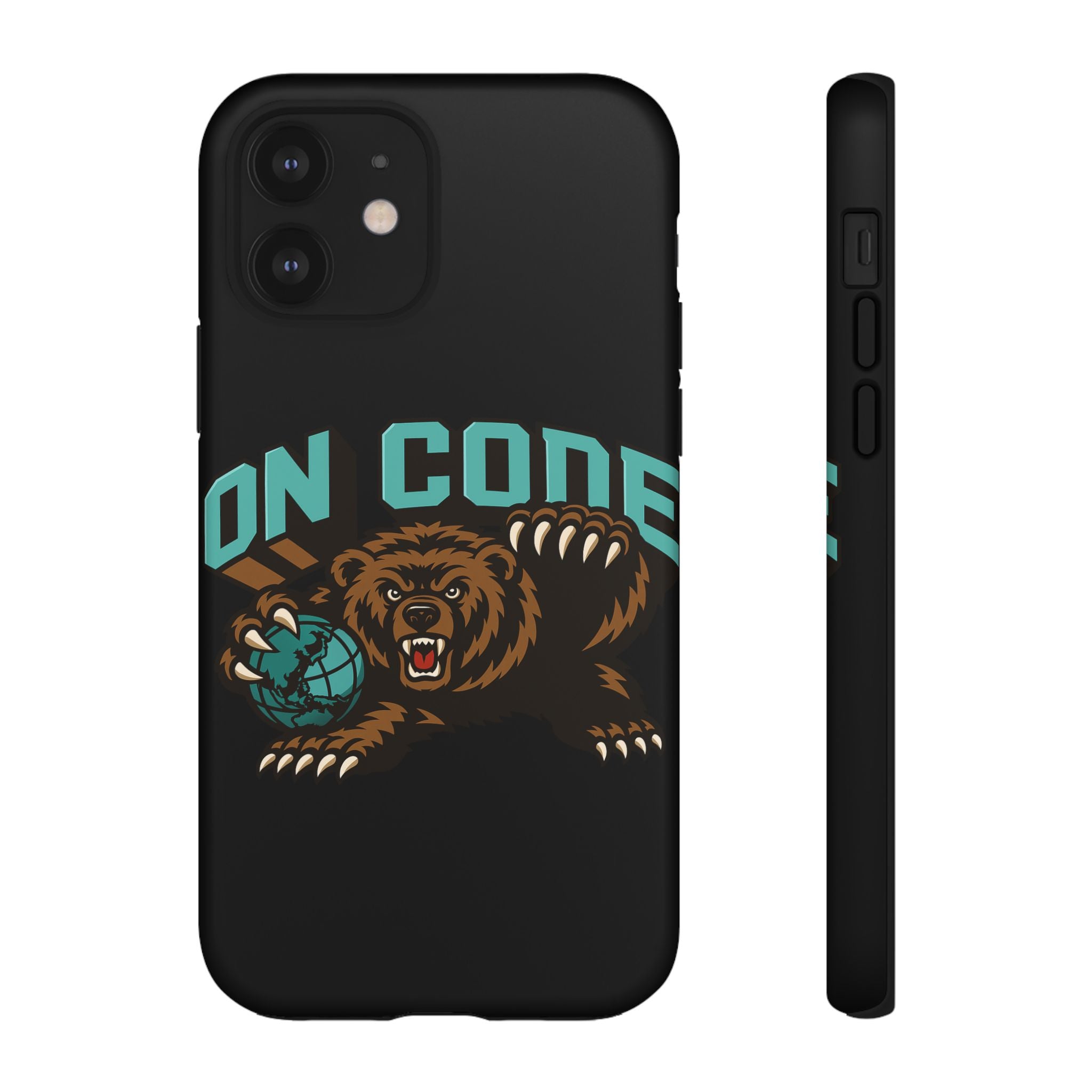 Bear Basketball Tough Phone Case — 'On Core' Protective iPhone Cover