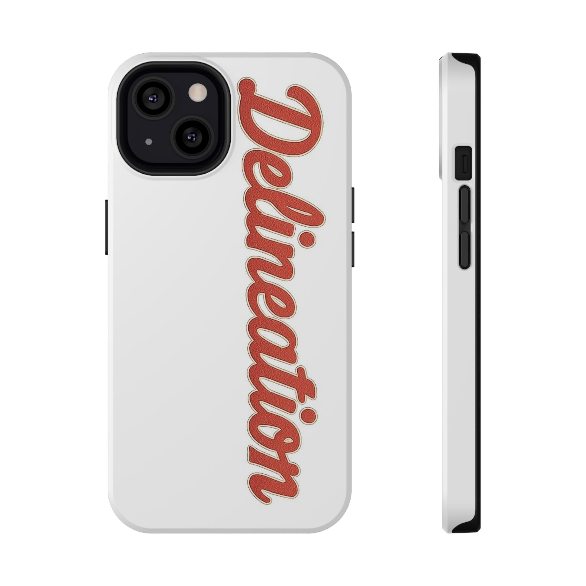 Delineation Script Phone Case — Impact‑Resistant Protective Cover