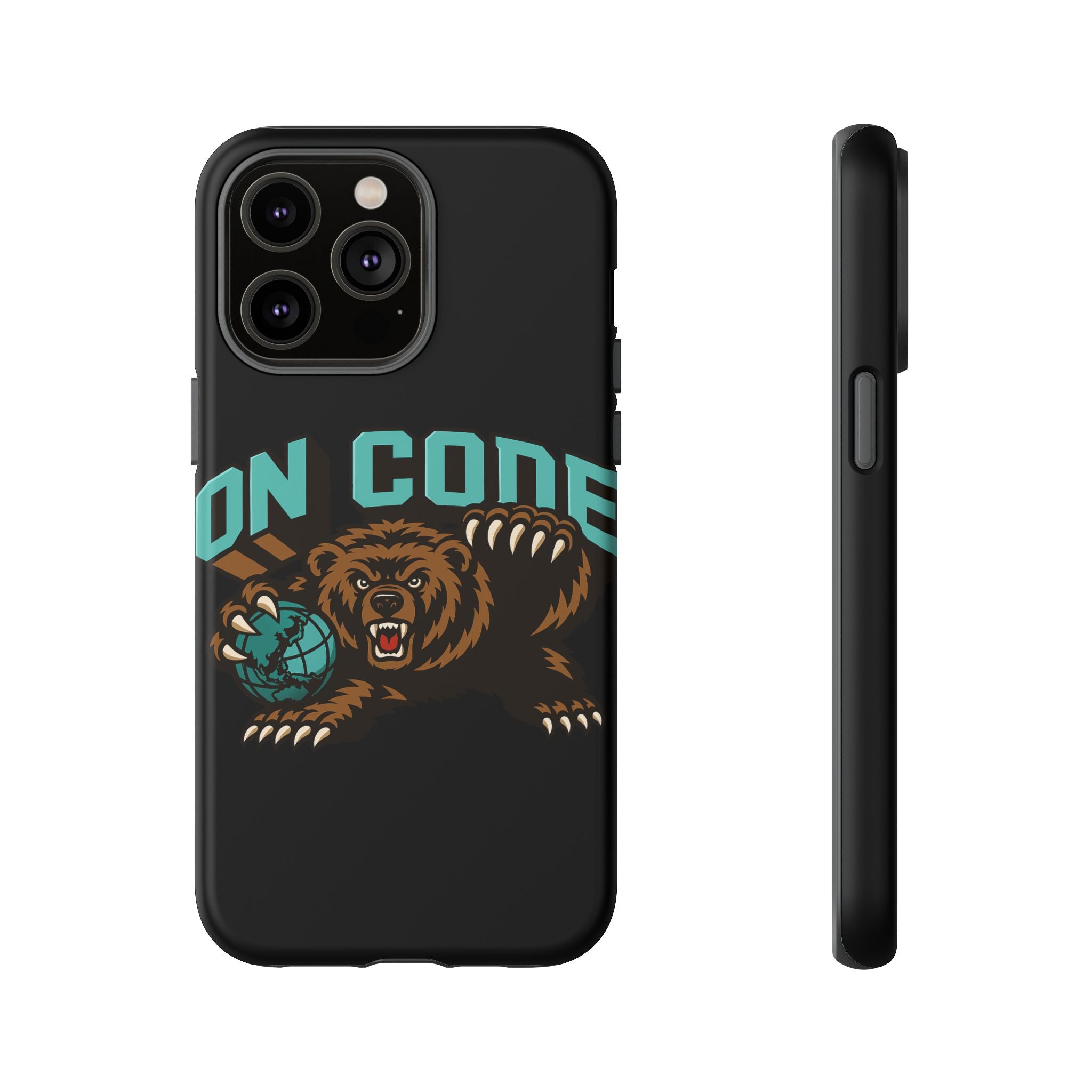 Bear Basketball Tough Phone Case — 'On Core' Protective iPhone Cover
