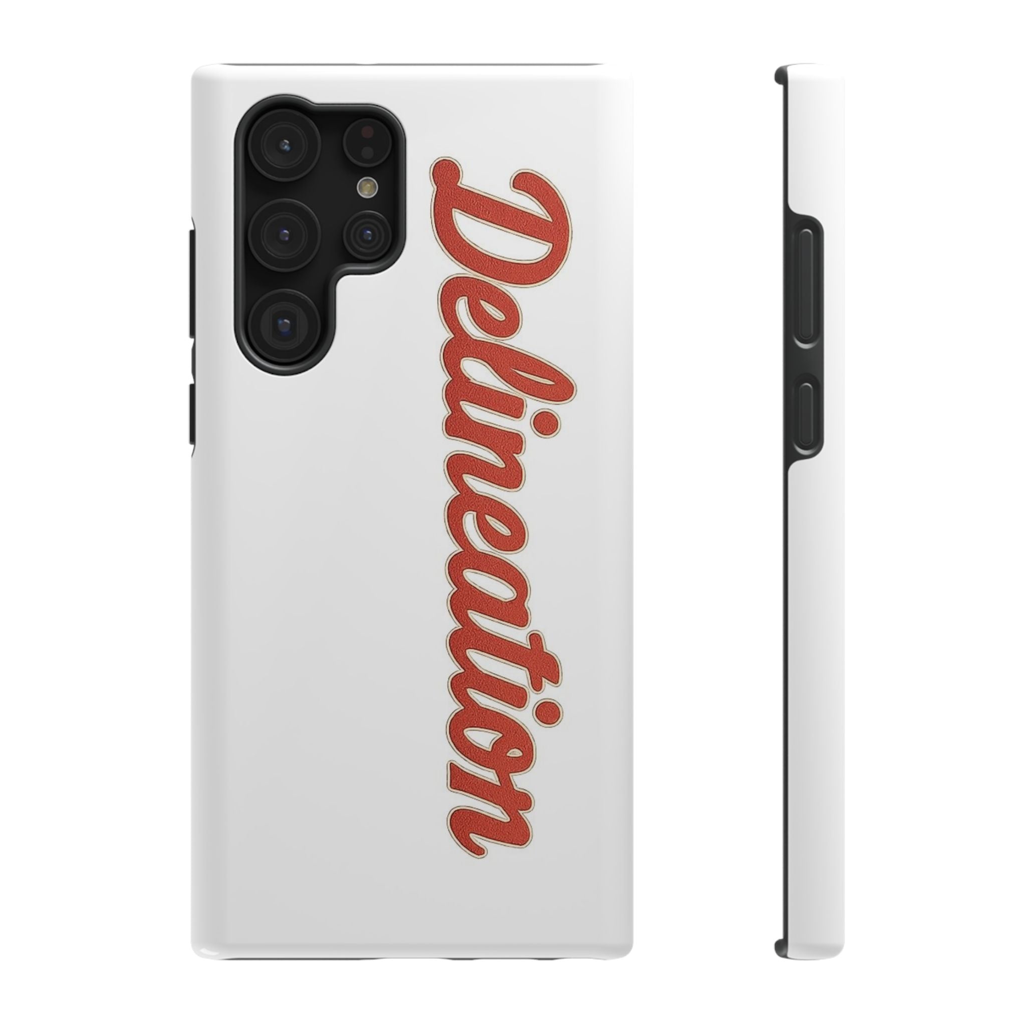 Delineation Script Phone Case — Impact‑Resistant Protective Cover