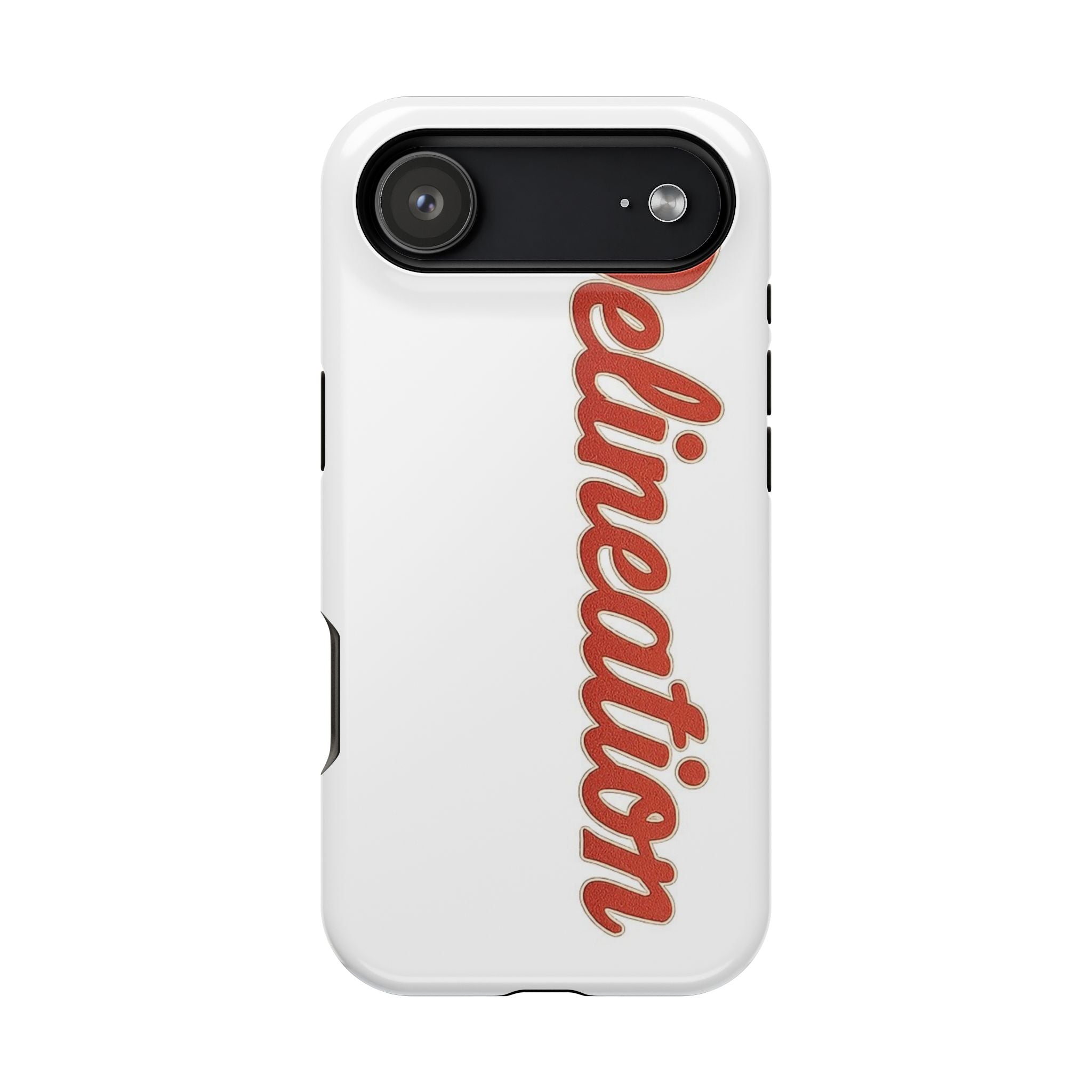 Delineation Script Phone Case — Impact‑Resistant Protective Cover