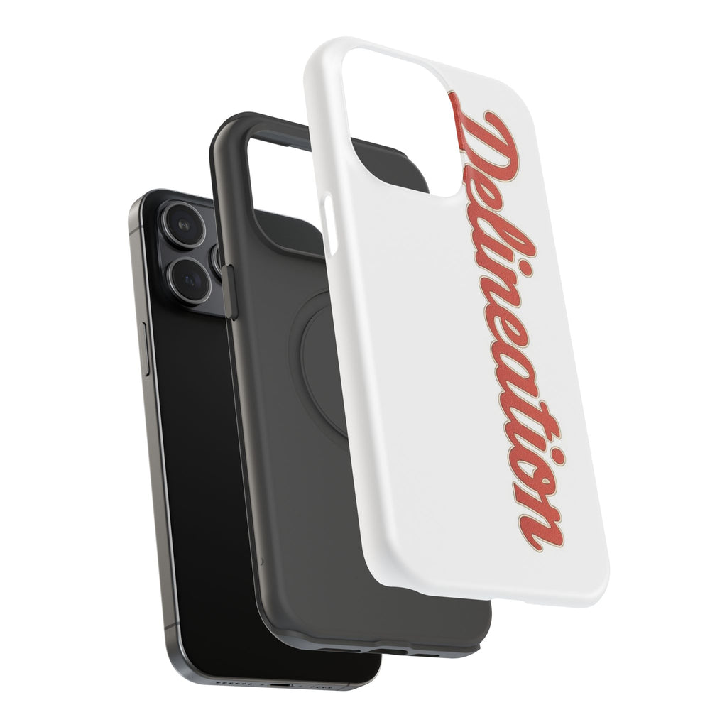 Delineation Script Phone Case — Impact‑Resistant Protective Cover