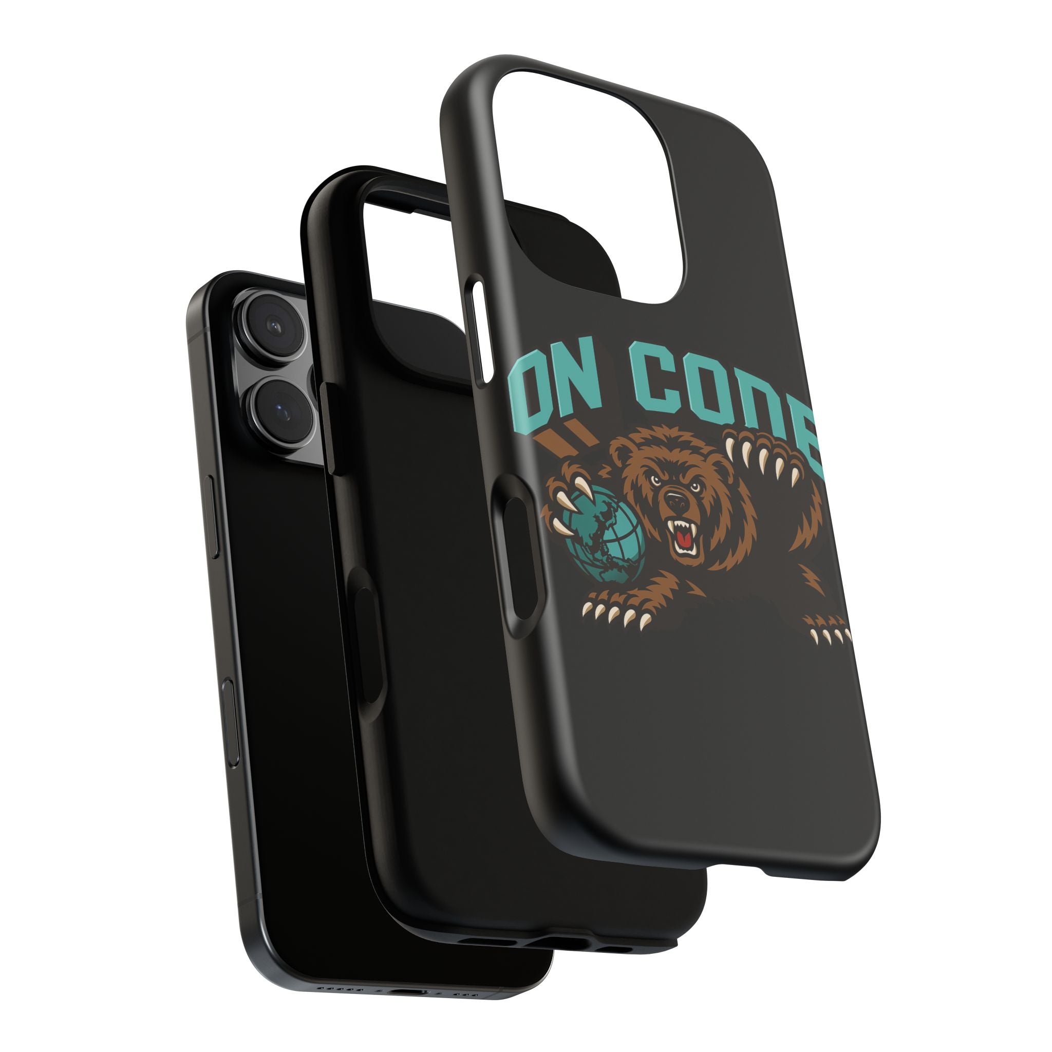 Bear Basketball Tough Phone Case — 'On Core' Protective iPhone Cover