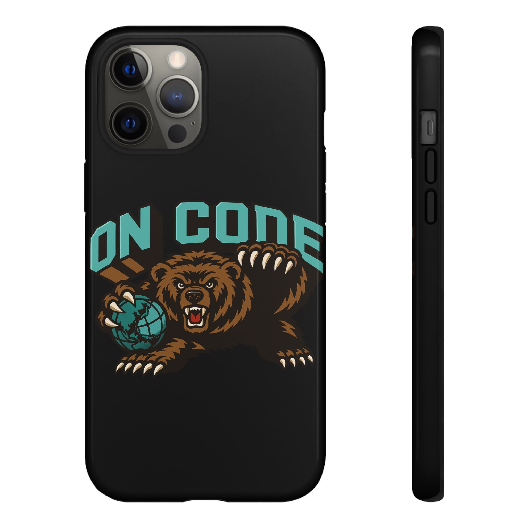 Bear Basketball Tough Phone Case — 'On Core' Protective iPhone Cover
