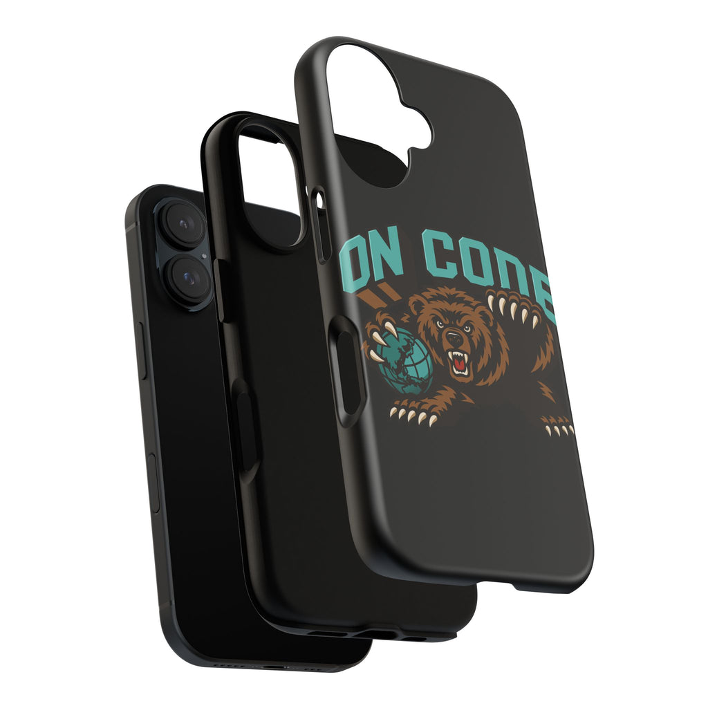 Bear Basketball Tough Phone Case — 'On Core' Protective iPhone Cover