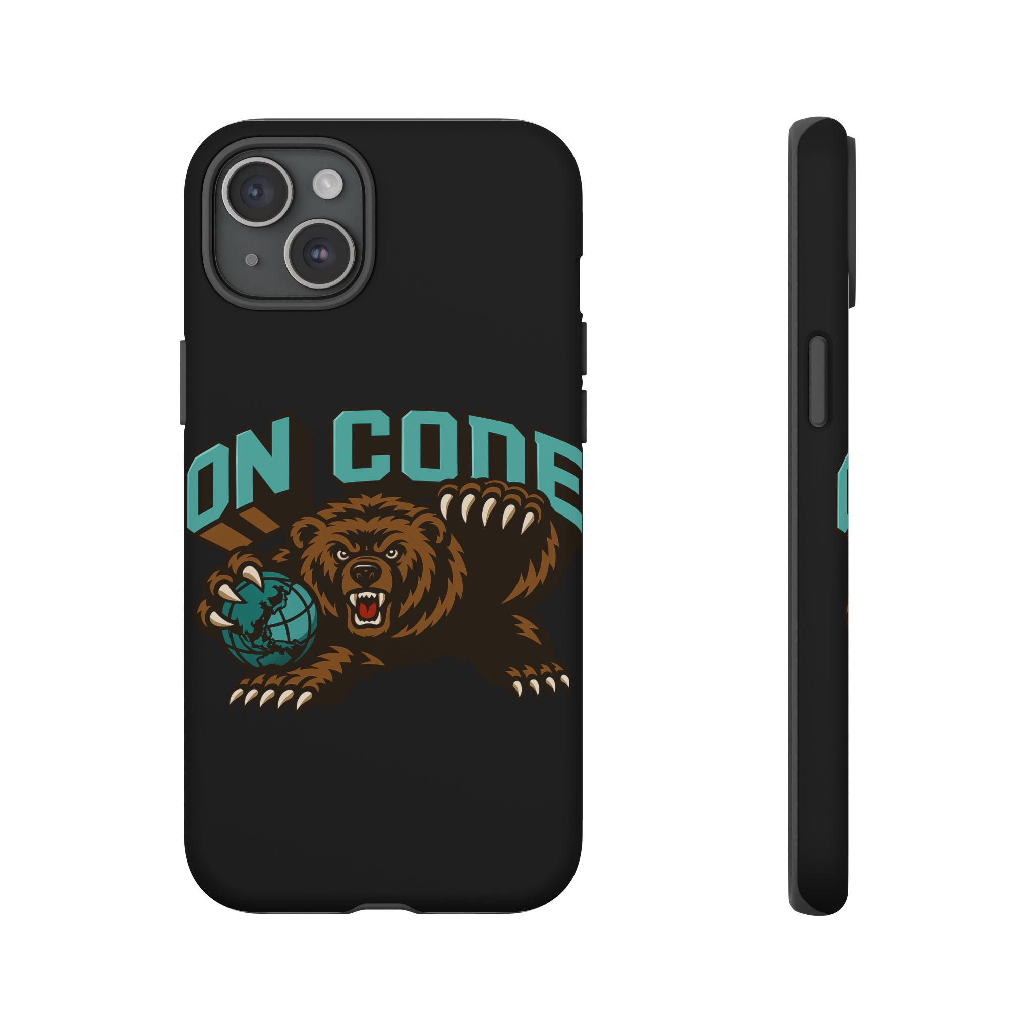 Bear Basketball Tough Phone Case — 'On Core' Protective iPhone Cover