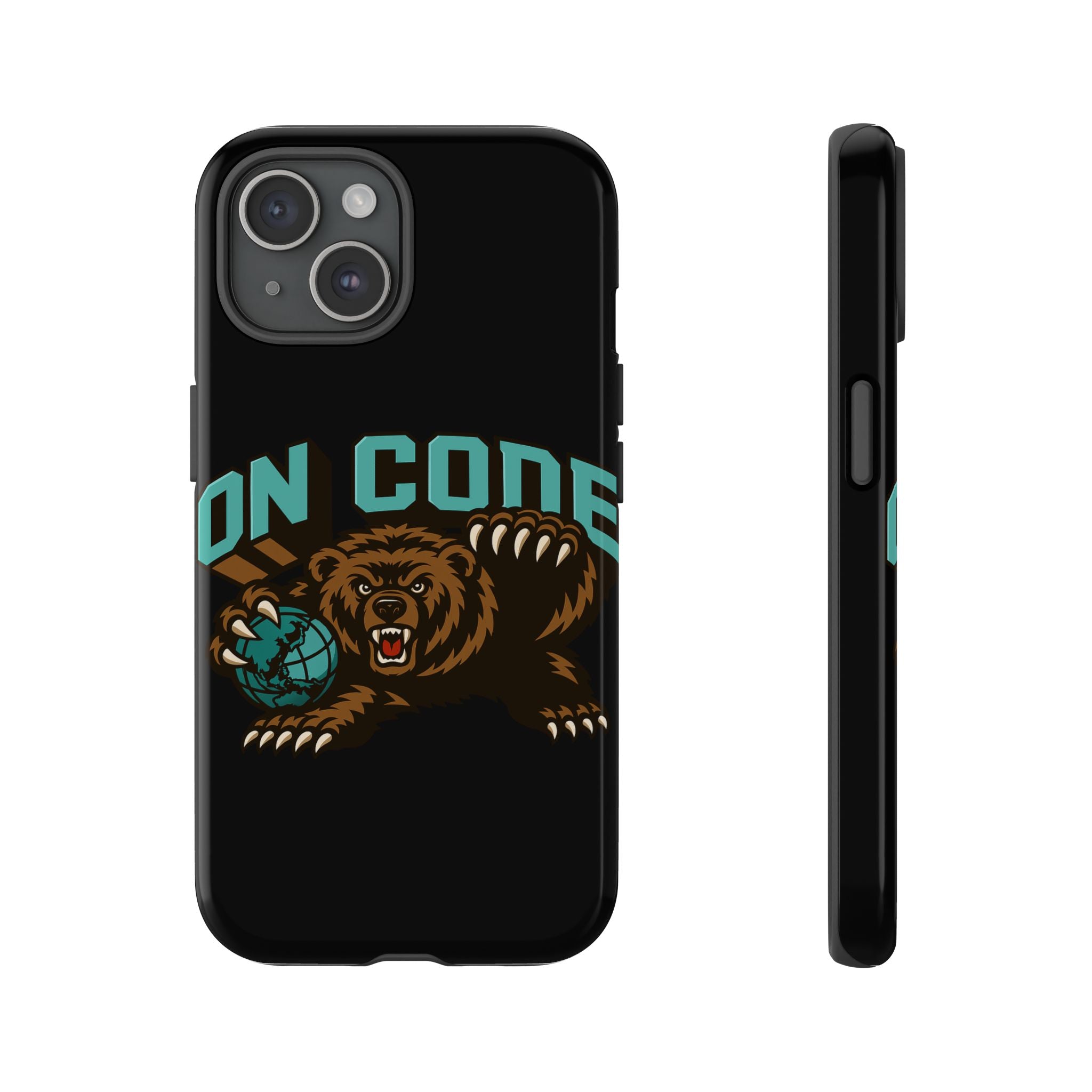 Bear Basketball Tough Phone Case — 'On Core' Protective iPhone Cover