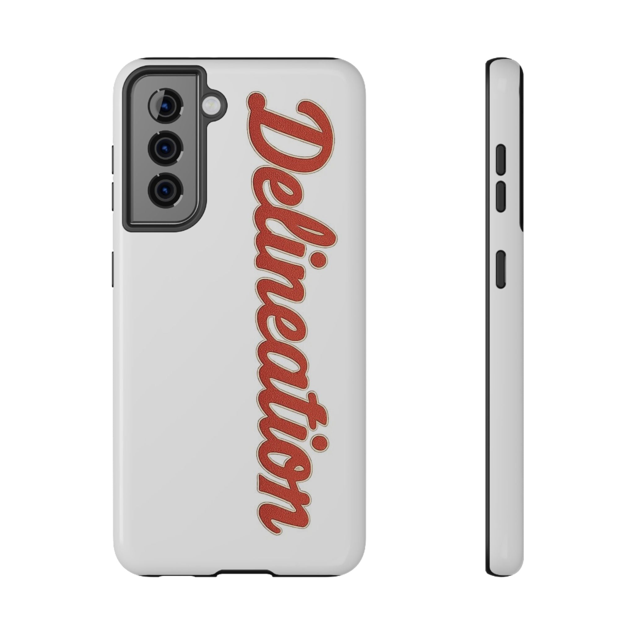 Delineation Script Phone Case — Impact‑Resistant Protective Cover