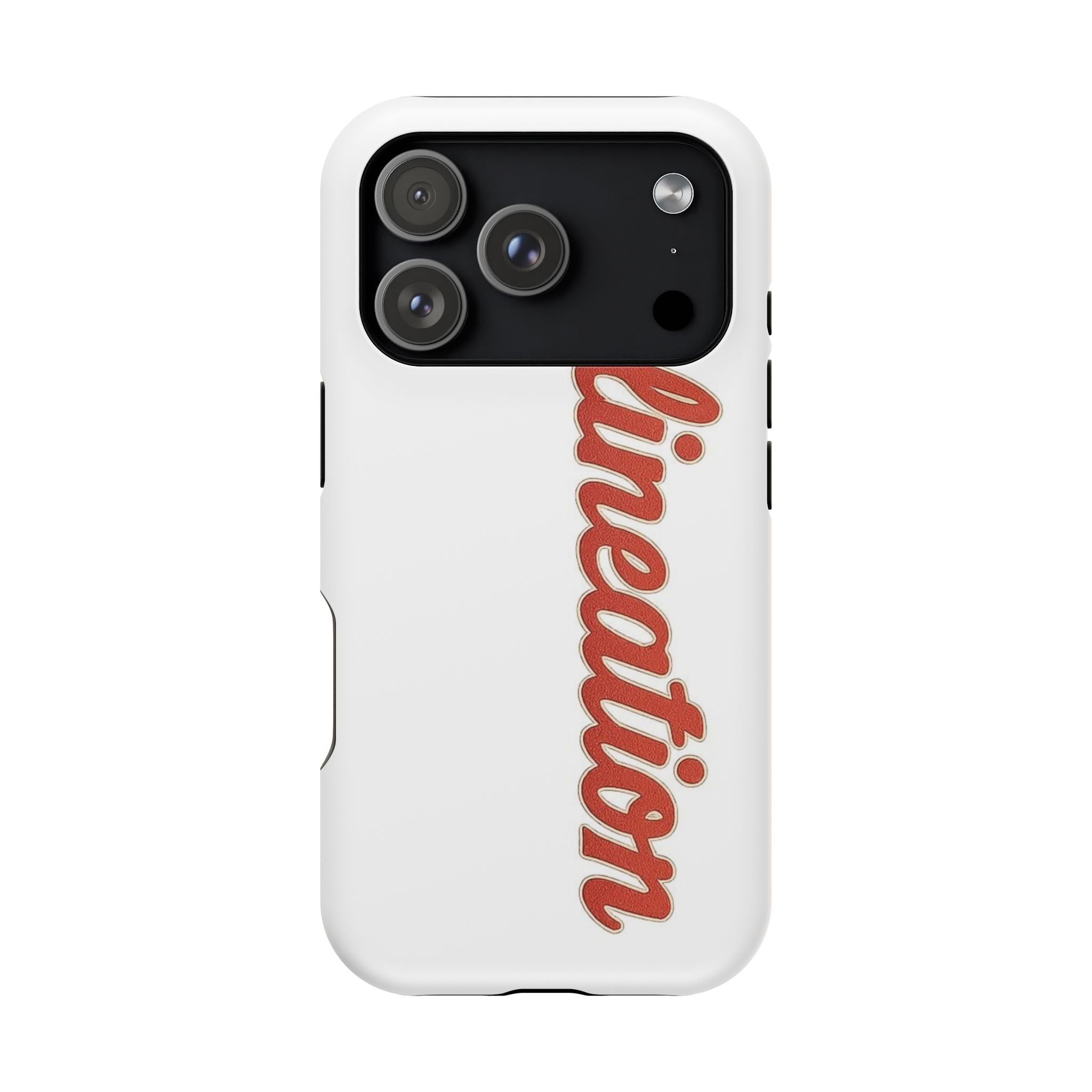 Delineation Script Phone Case — Impact‑Resistant Protective Cover