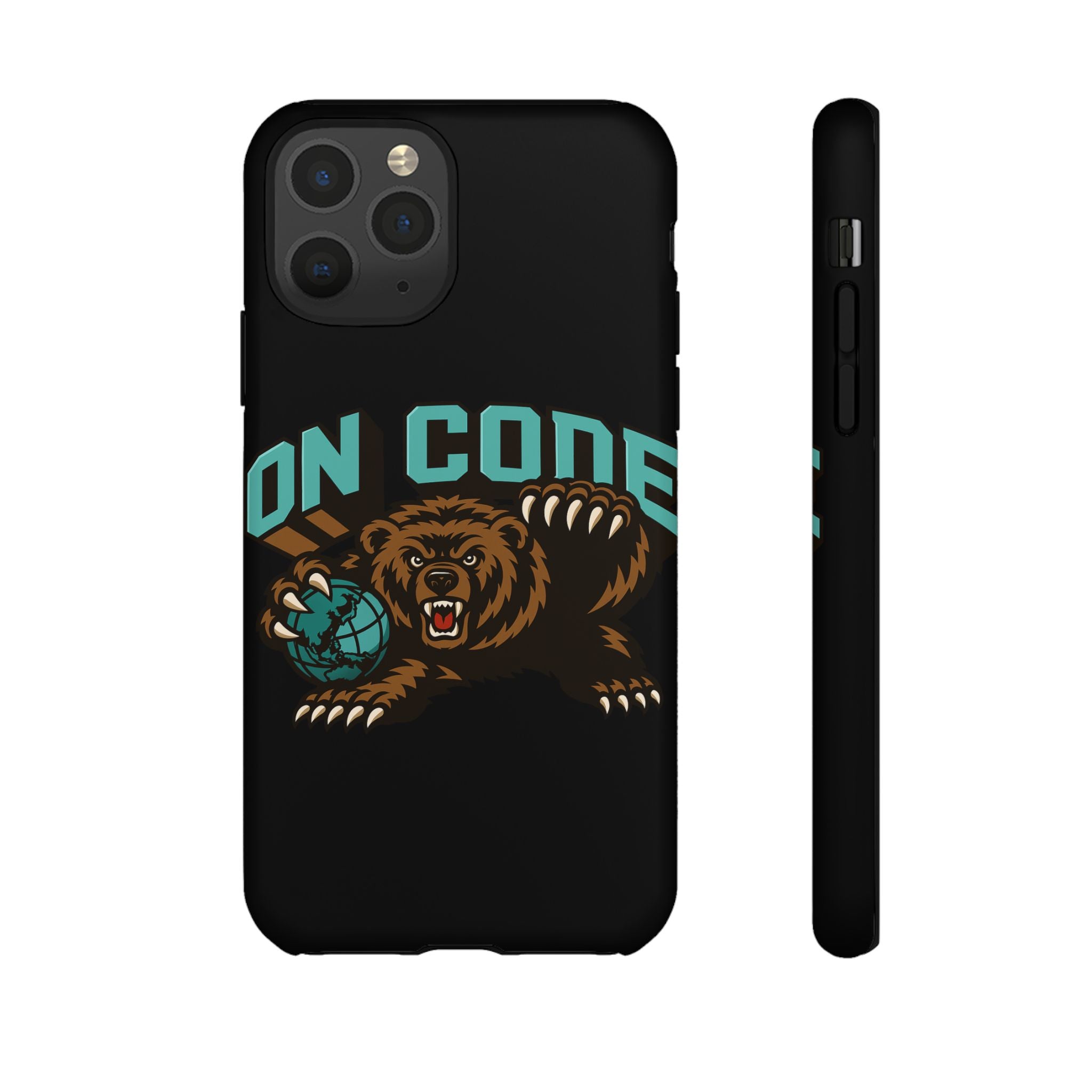 Bear Basketball Tough Phone Case — 'On Core' Protective iPhone Cover