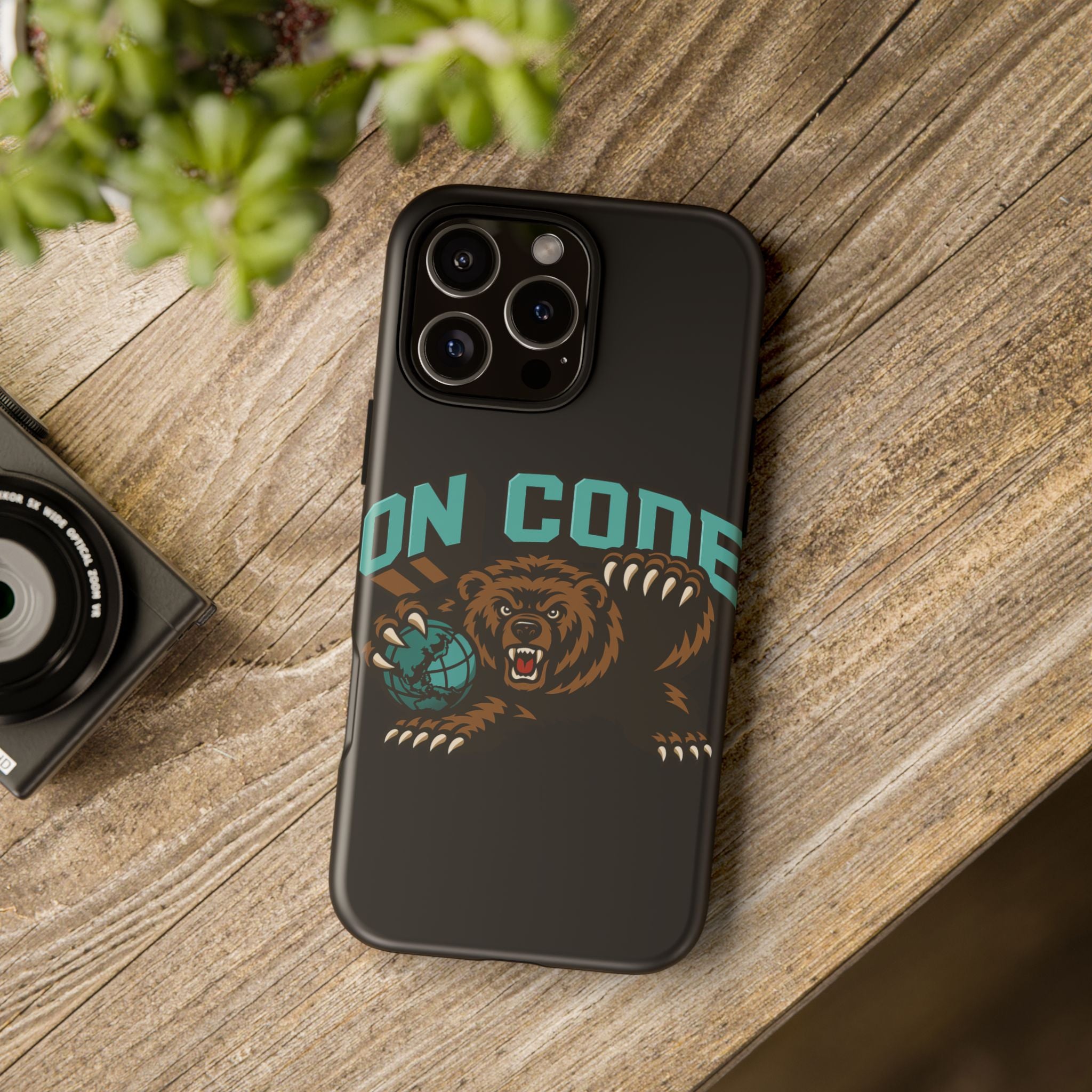 Bear Basketball Tough Phone Case — 'On Core' Protective iPhone Cover