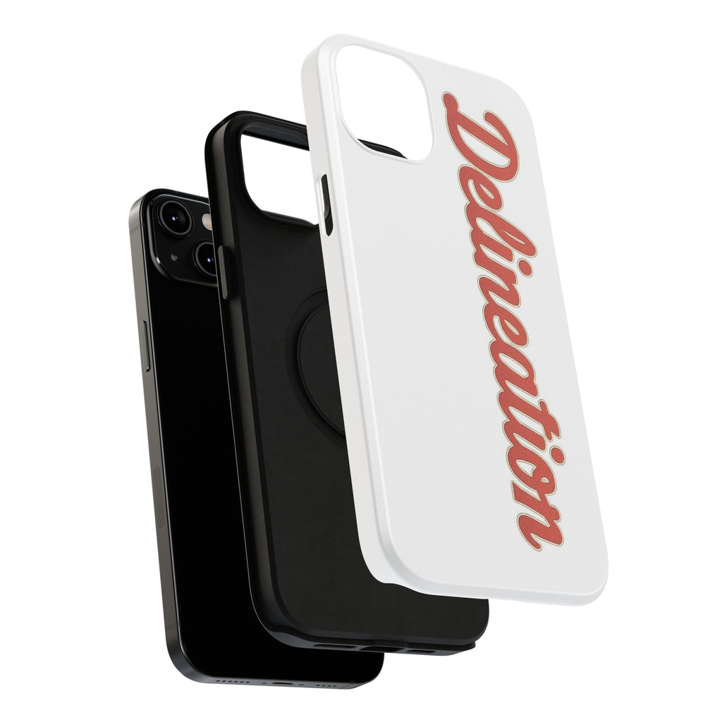 Delineation Script Phone Case — Impact‑Resistant Protective Cover