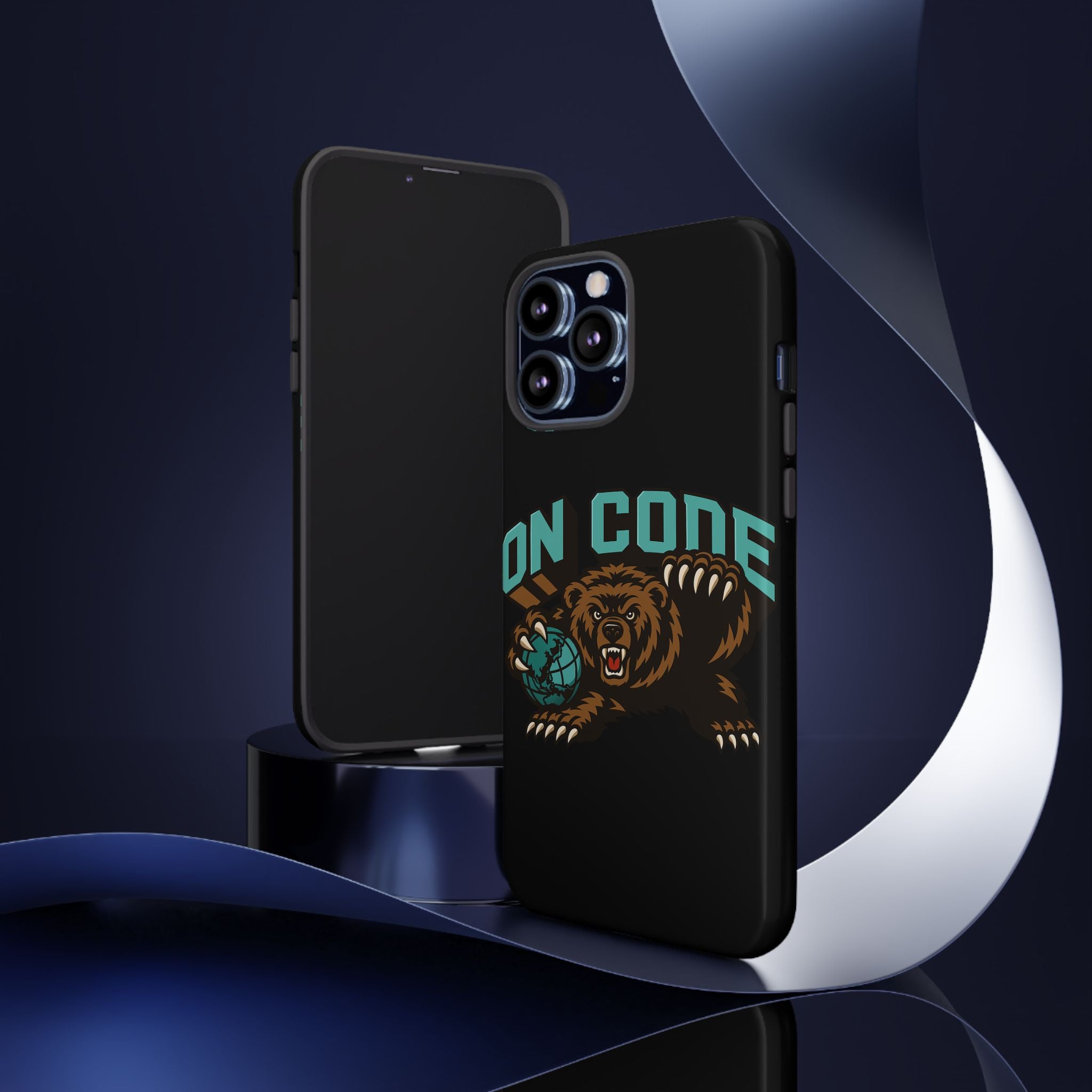 Bear Basketball Tough Phone Case — 'On Core' Protective iPhone Cover
