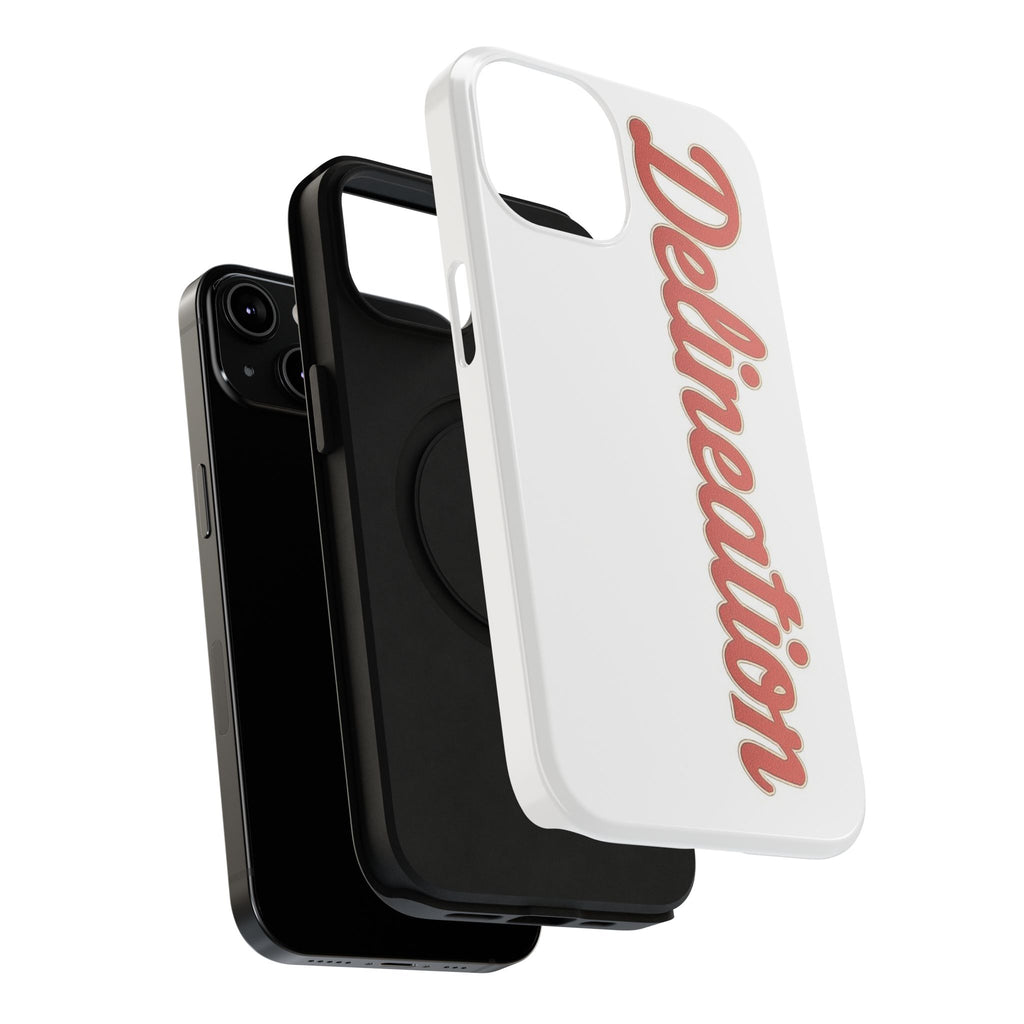 Delineation Script Phone Case — Impact‑Resistant Protective Cover