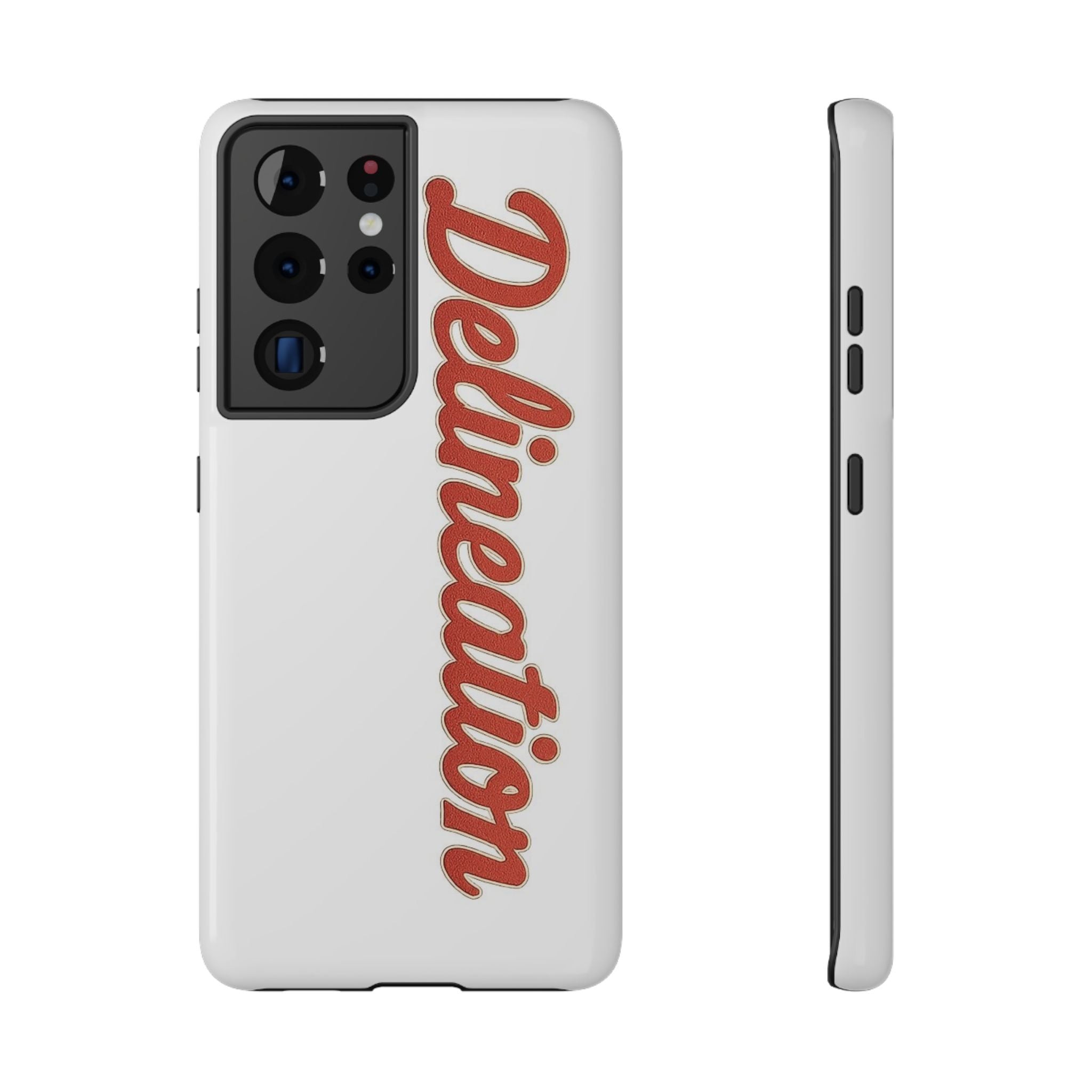 Delineation Script Phone Case — Impact‑Resistant Protective Cover