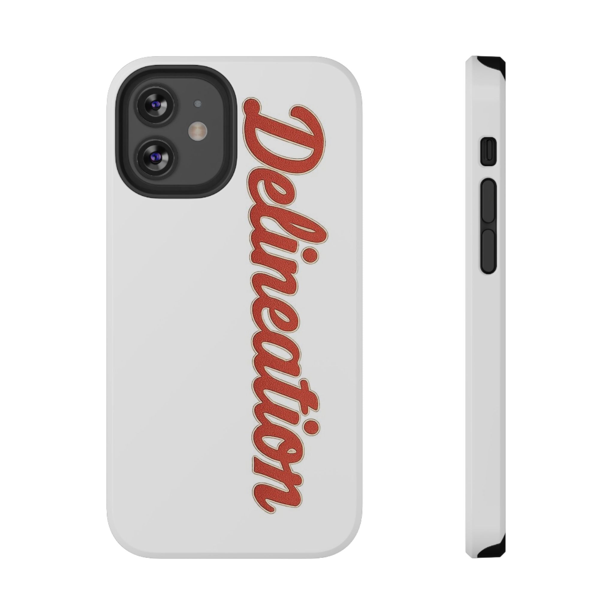 Delineation Script Phone Case — Impact‑Resistant Protective Cover