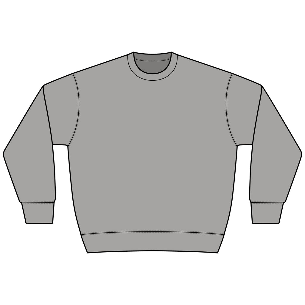 BAP Arch Logo Sweatshirt – Collegiate Black Heavyweight Crewneck