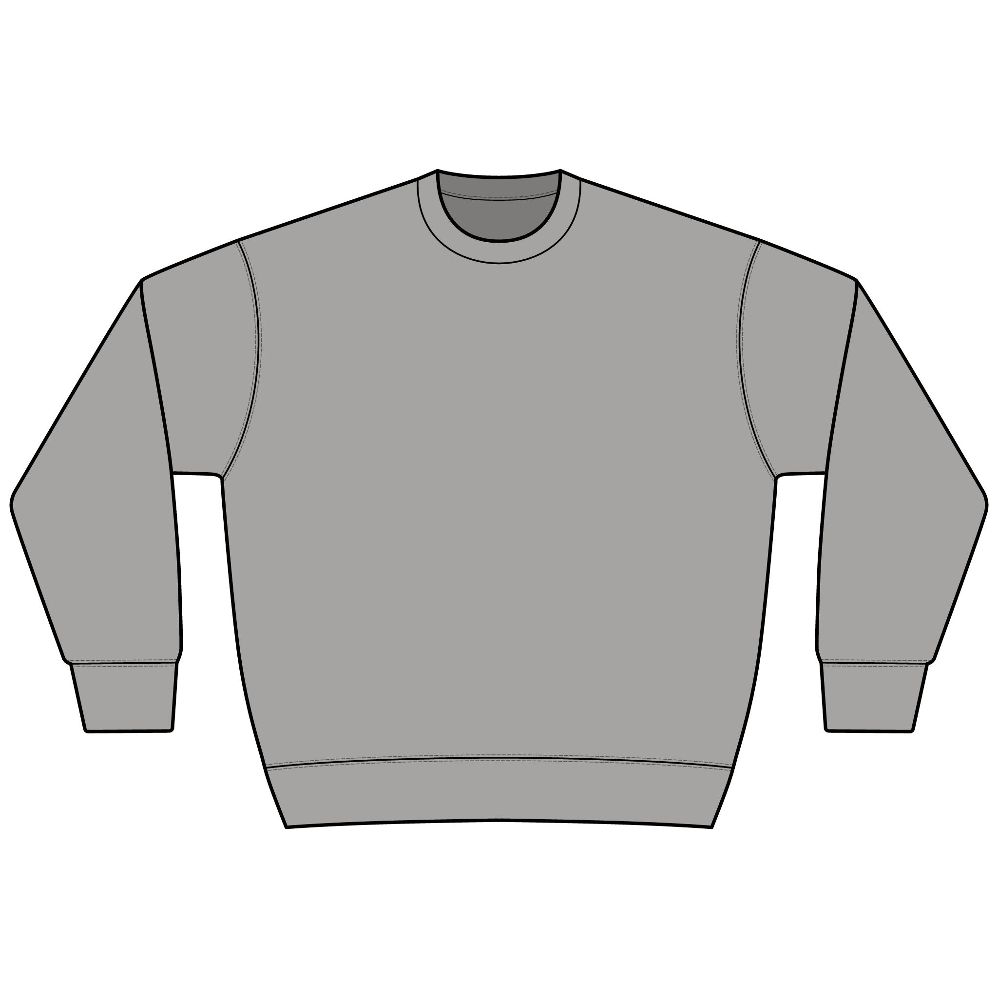BAP Arch Logo Sweatshirt – Collegiate Black Heavyweight Crewneck