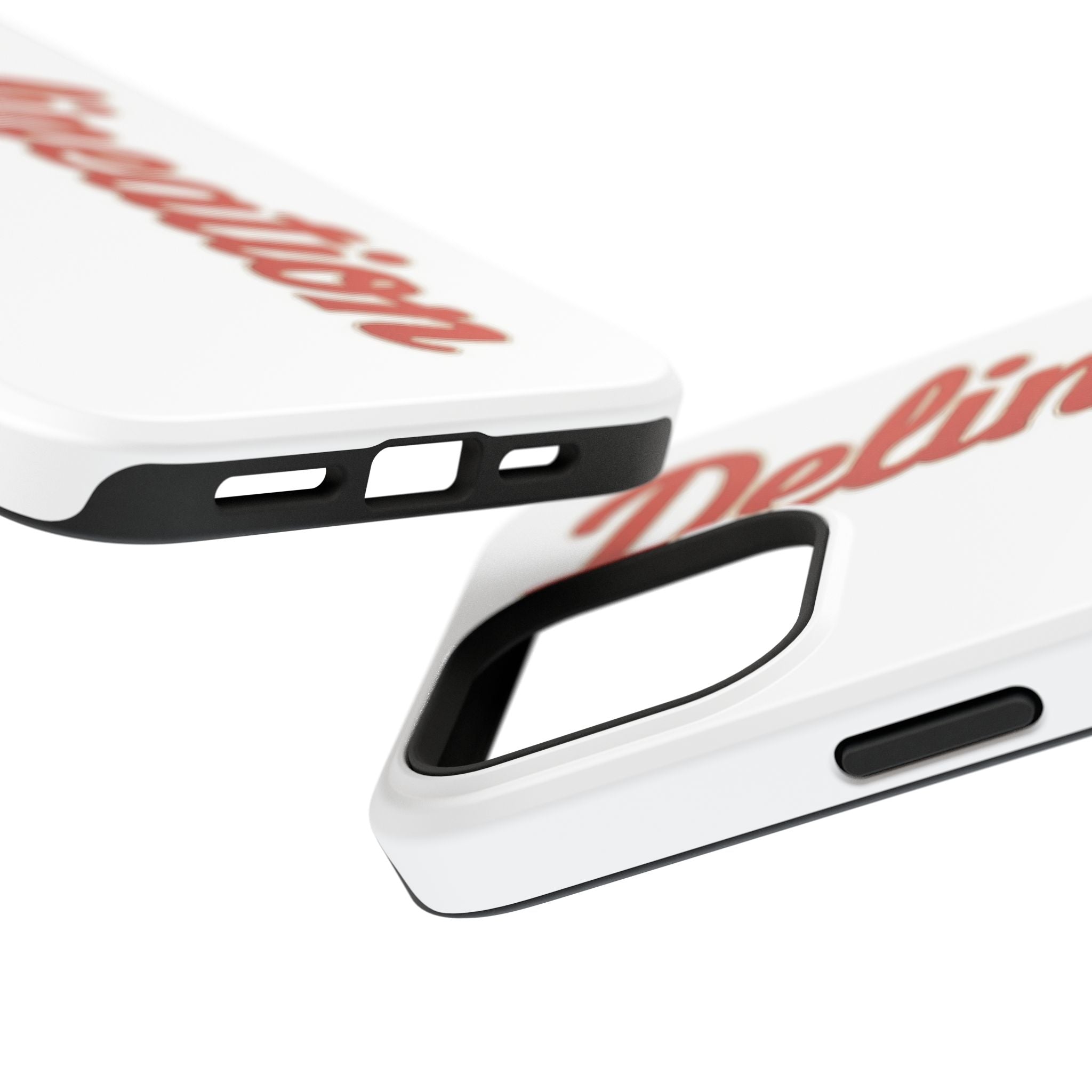 Delineation Script Phone Case — Impact‑Resistant Protective Cover