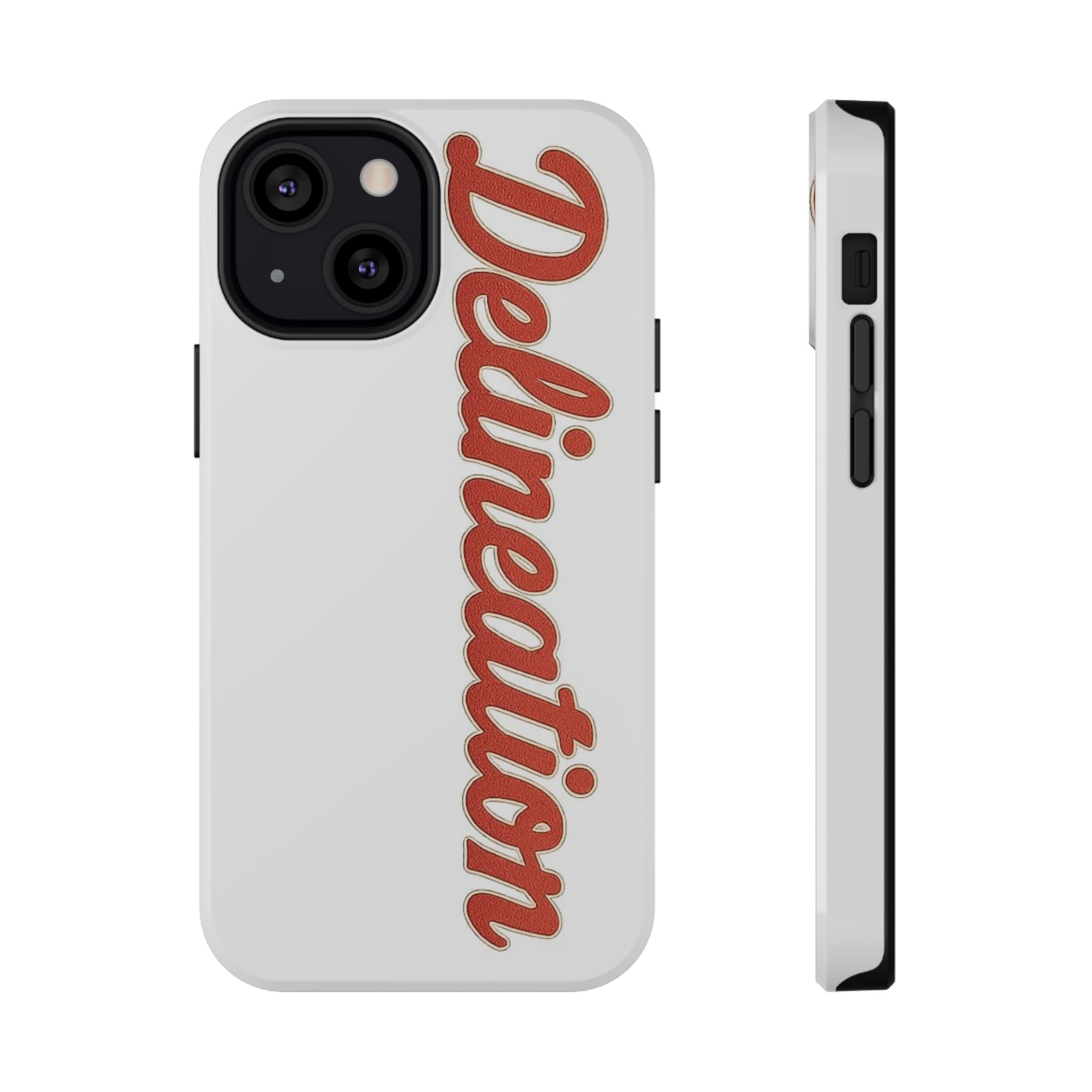 Delineation Script Phone Case — Impact‑Resistant Protective Cover