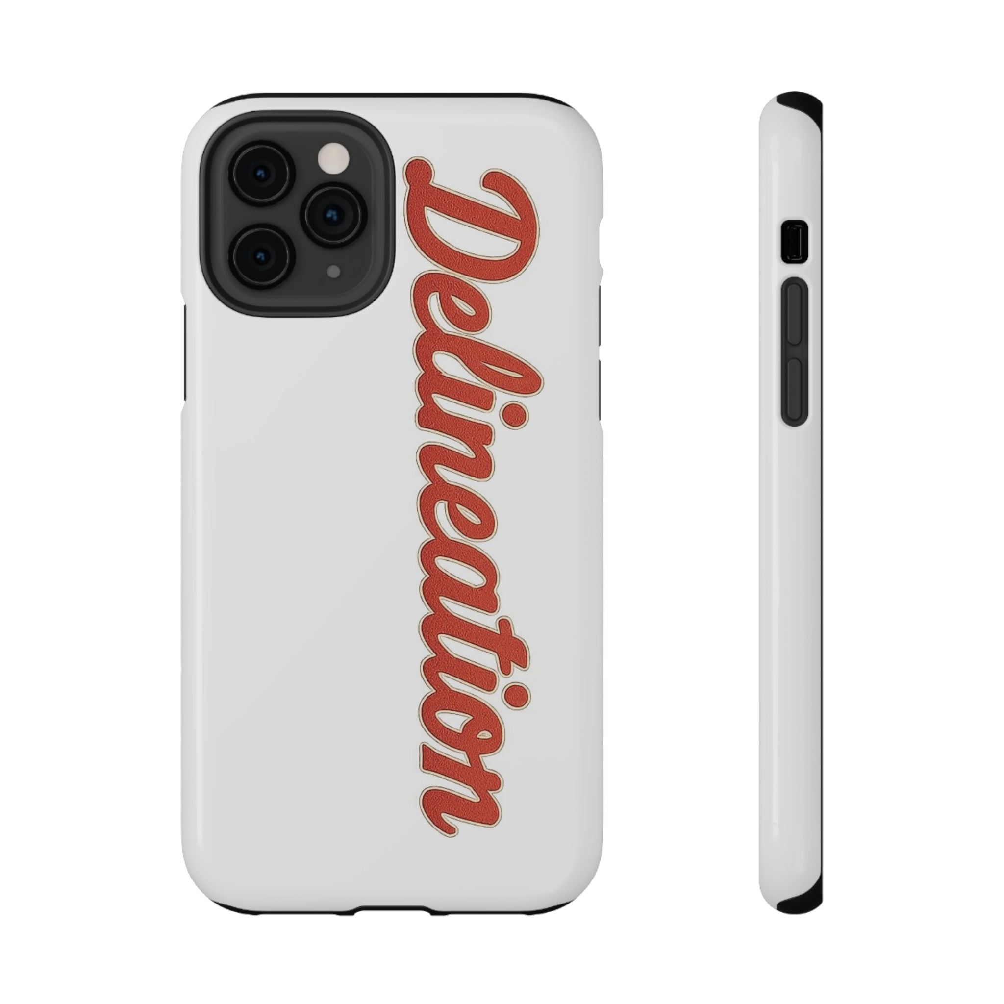 Delineation Script Phone Case — Impact‑Resistant Protective Cover