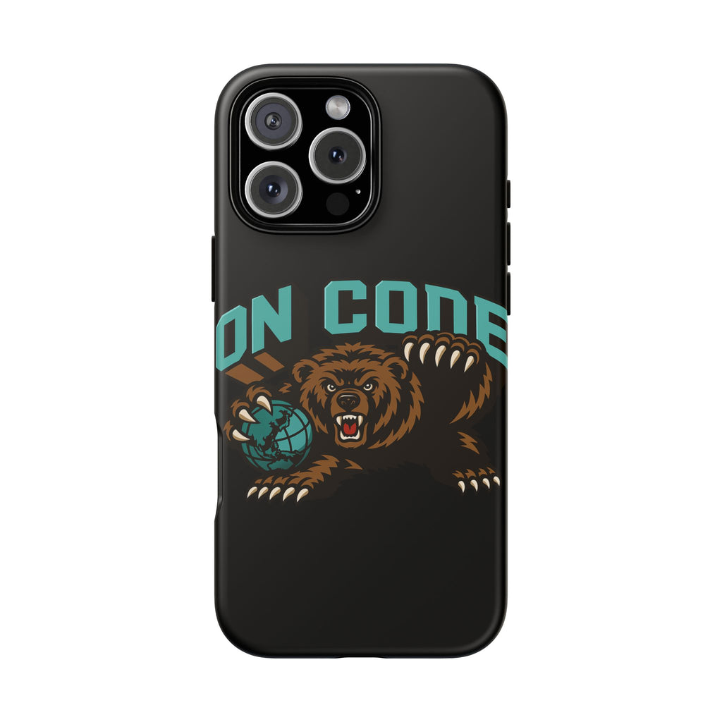 Bear Basketball Tough Phone Case — 'On Core' Protective iPhone Cover