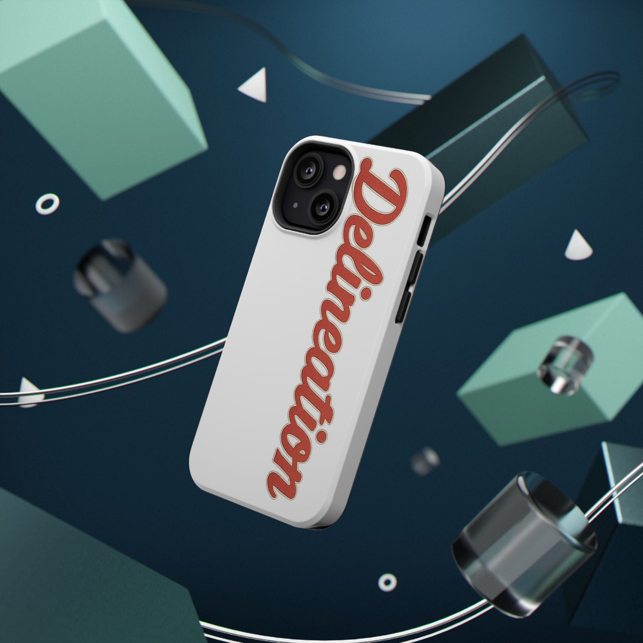 Delineation Script Phone Case — Impact‑Resistant Protective Cover