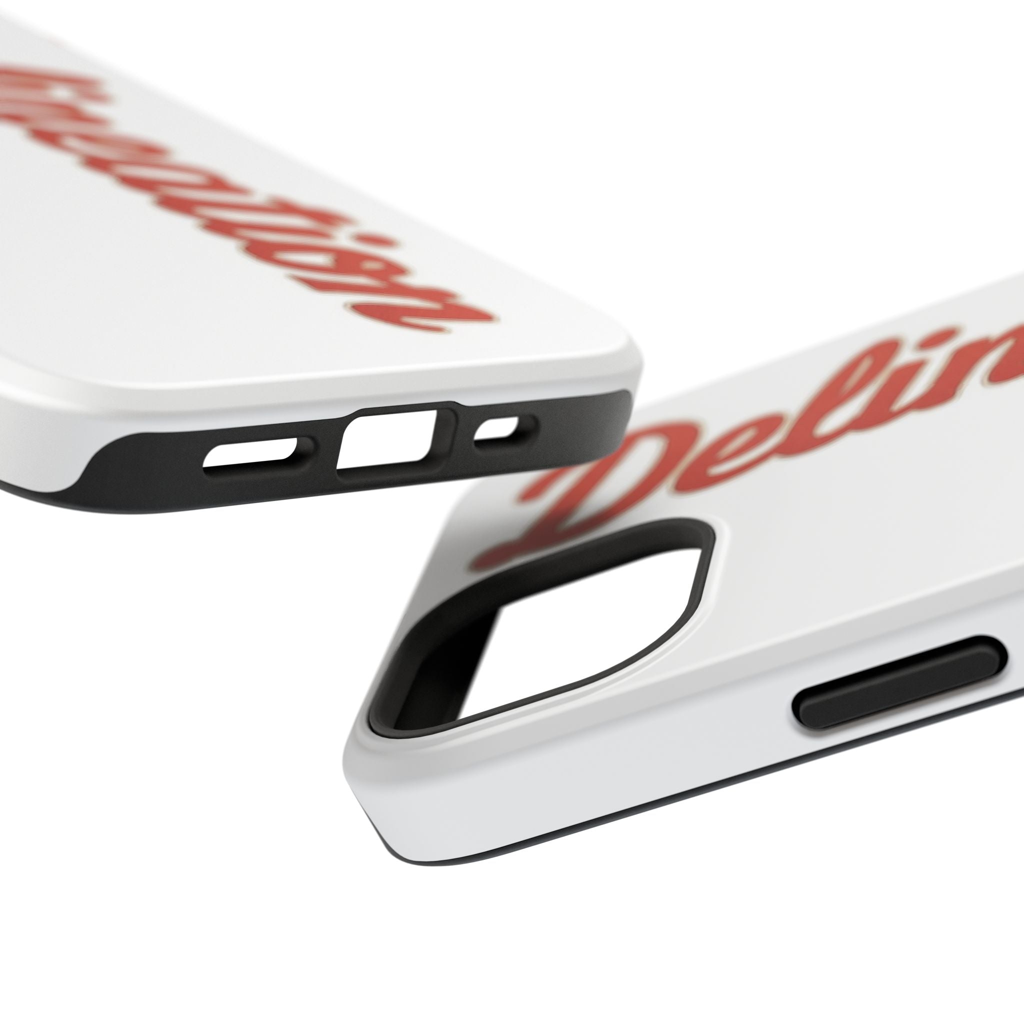 Delineation Script Phone Case — Impact‑Resistant Protective Cover