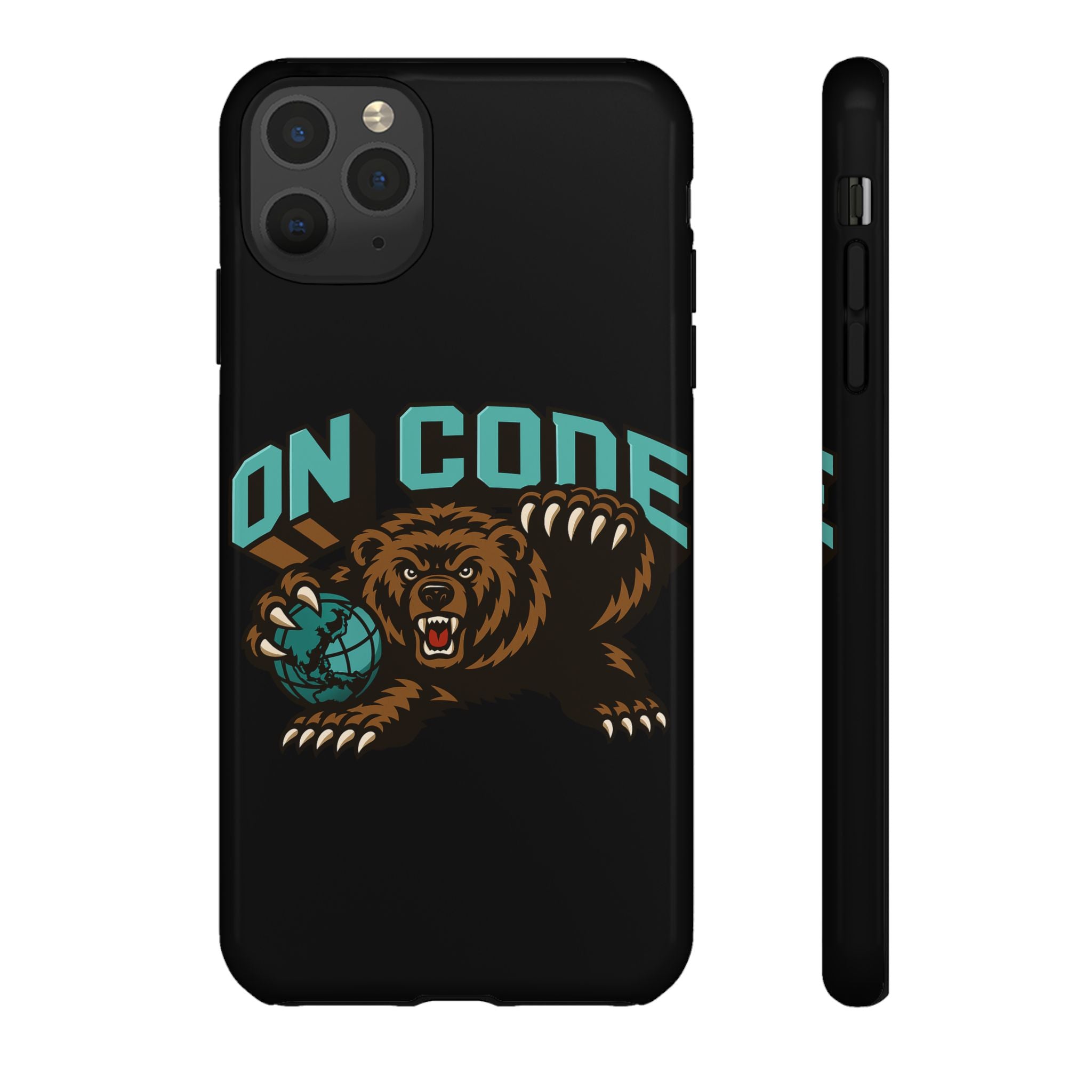 Bear Basketball Tough Phone Case — 'On Core' Protective iPhone Cover