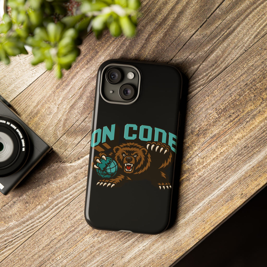 Bear Basketball Tough Phone Case — 'On Core' Protective iPhone Cover