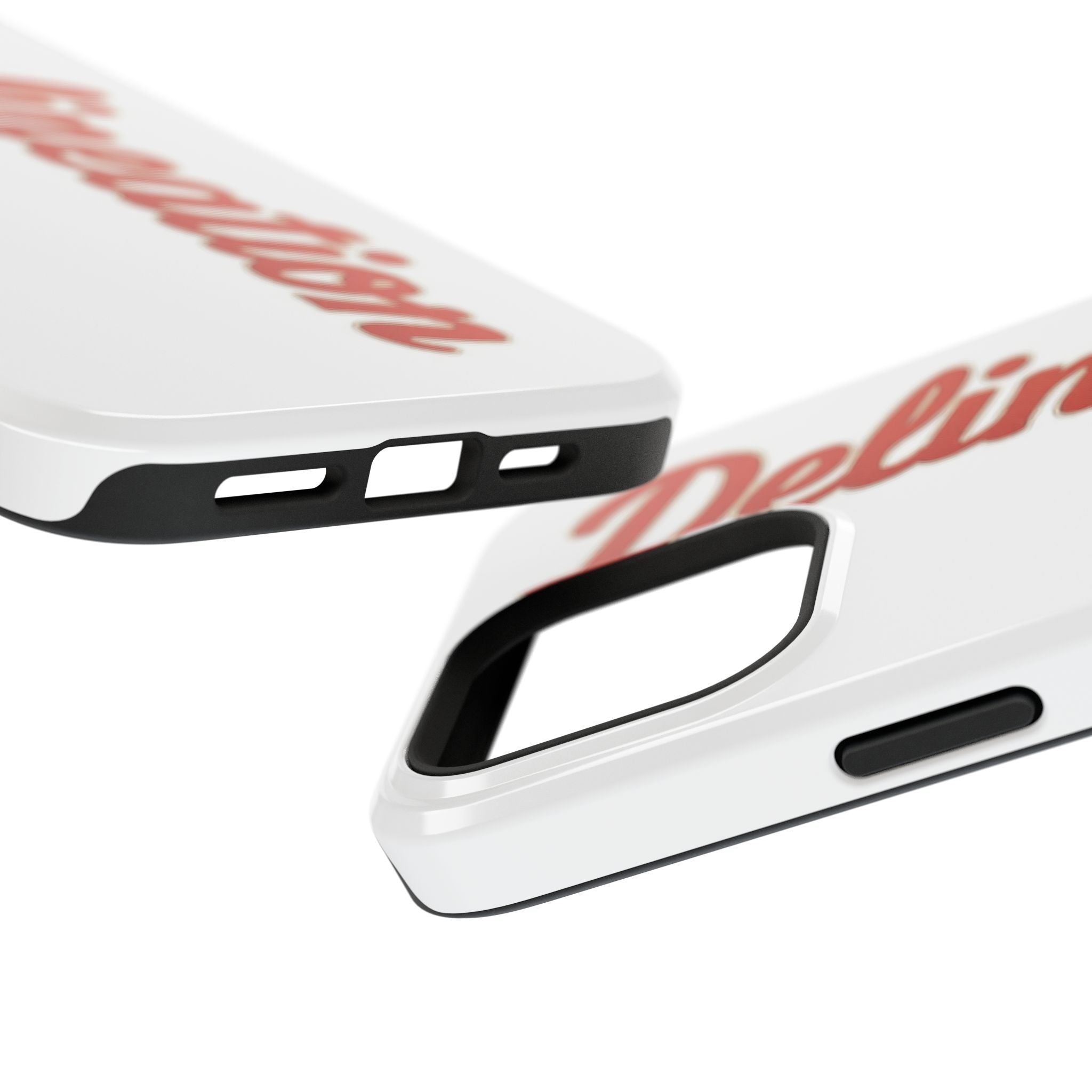 Delineation Script Phone Case — Impact‑Resistant Protective Cover