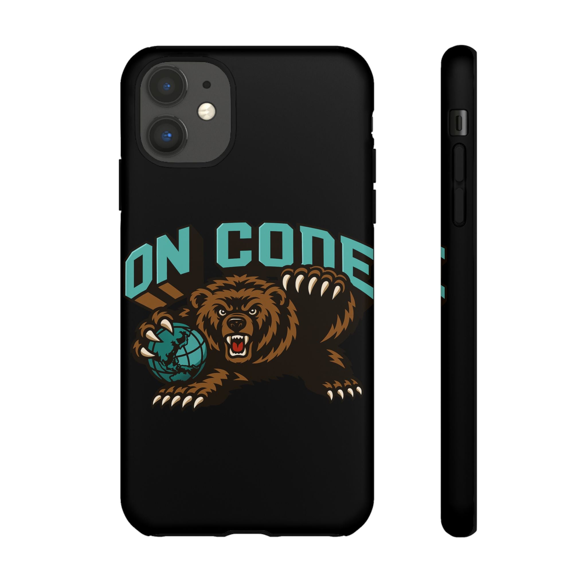 Bear Basketball Tough Phone Case — 'On Core' Protective iPhone Cover