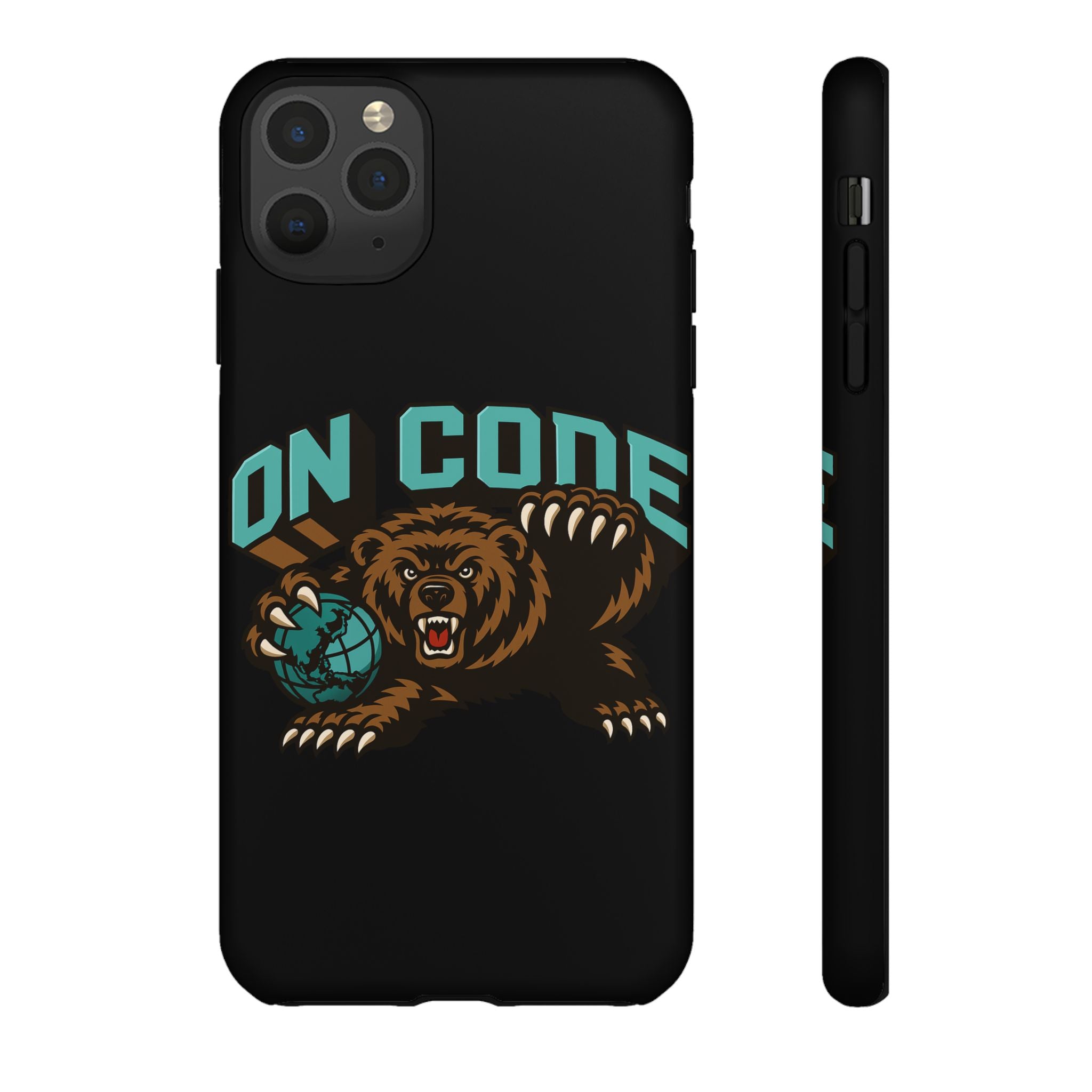 Bear Basketball Tough Phone Case — 'On Core' Protective iPhone Cover