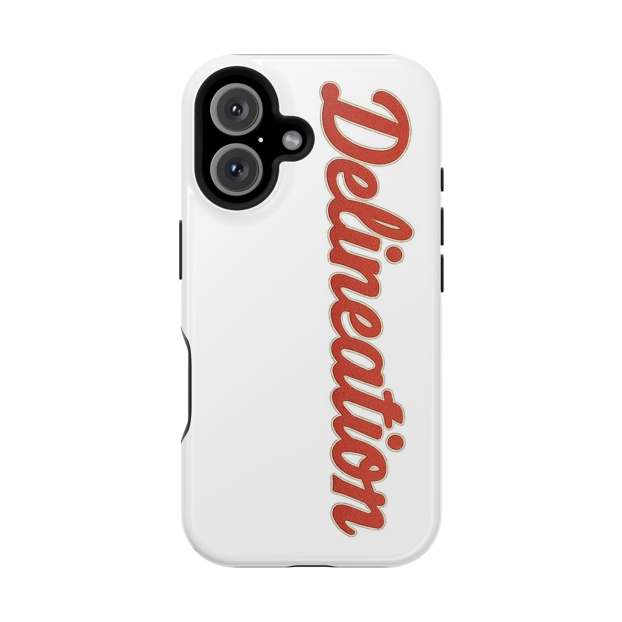 Delineation Script Phone Case — Impact‑Resistant Protective Cover