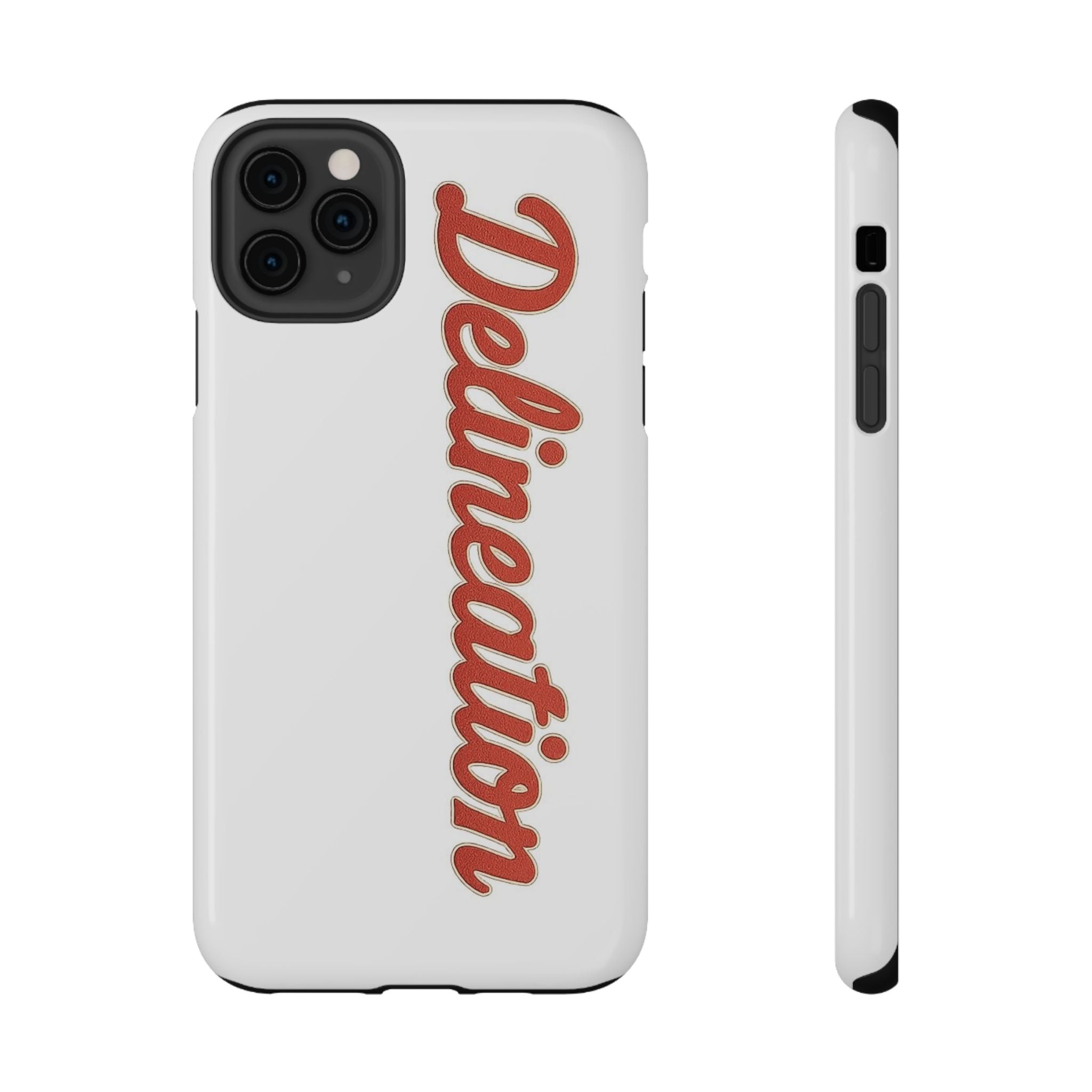 Delineation Script Phone Case — Impact‑Resistant Protective Cover