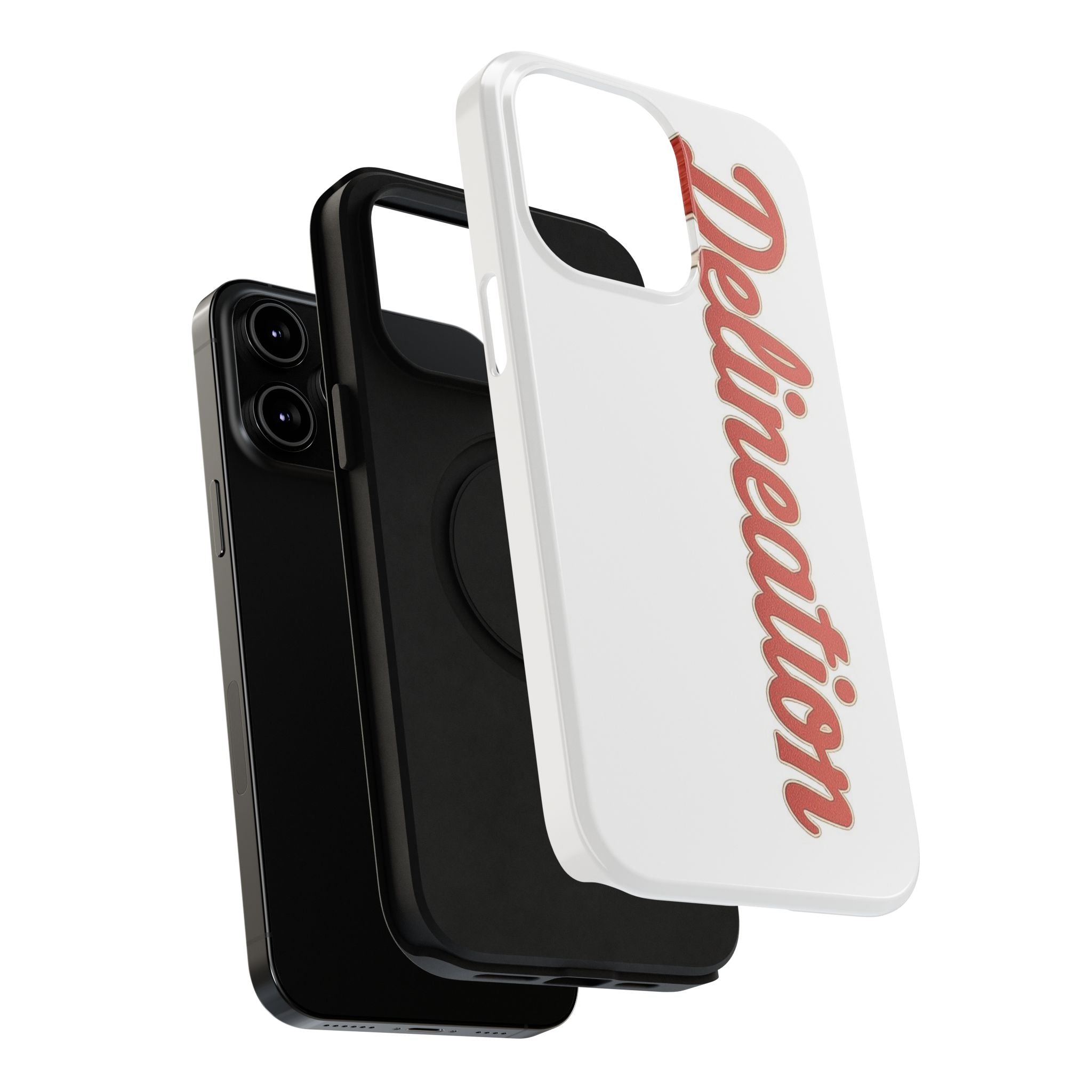 Delineation Script Phone Case — Impact‑Resistant Protective Cover