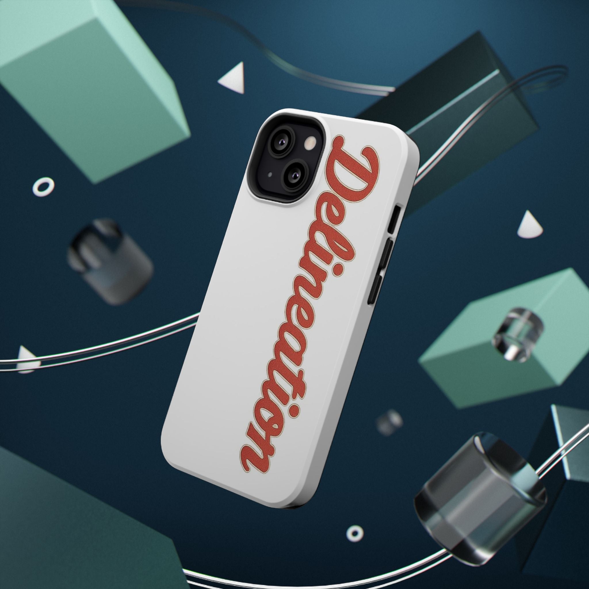 Delineation Script Phone Case — Impact‑Resistant Protective Cover