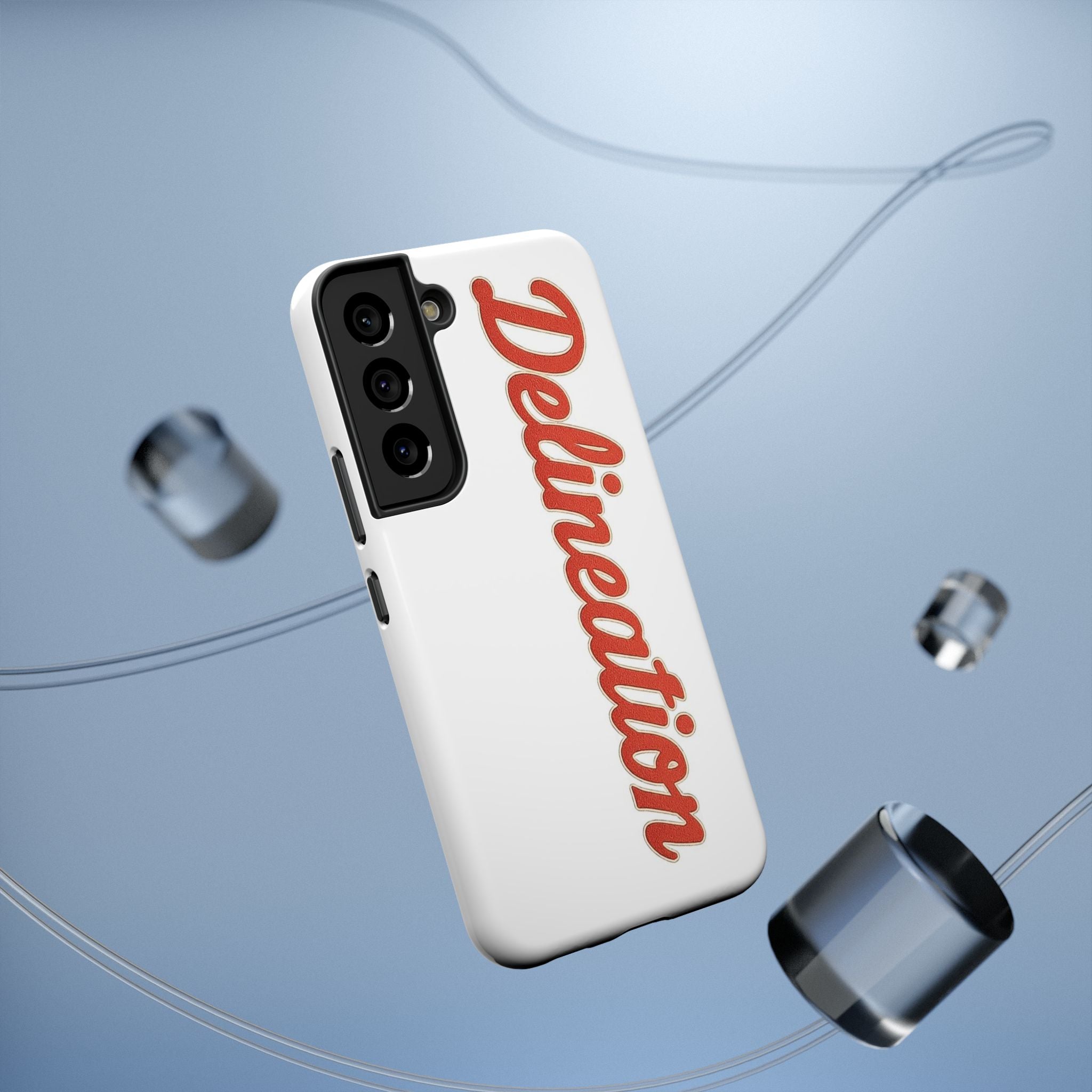 Delineation Script Phone Case — Impact‑Resistant Protective Cover